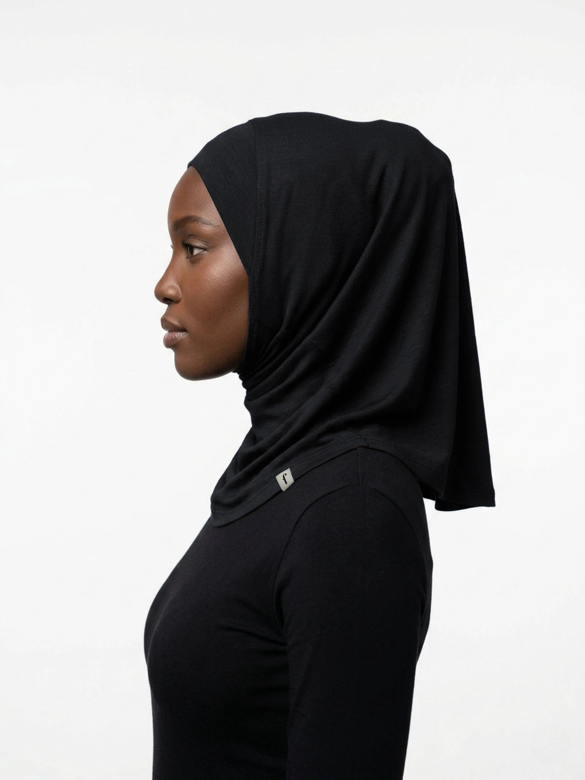 Essential Slip-On Hijab - Black
