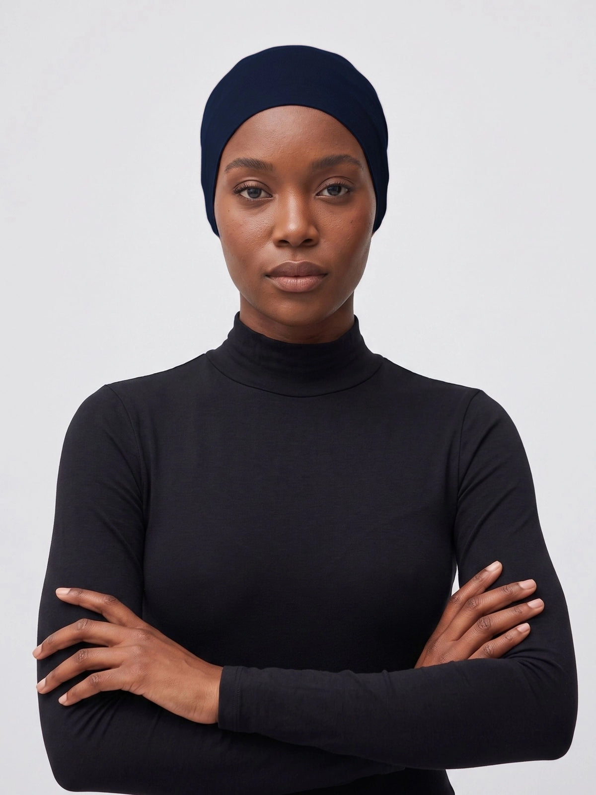 Cotton Tube Underscarf - Lacivert