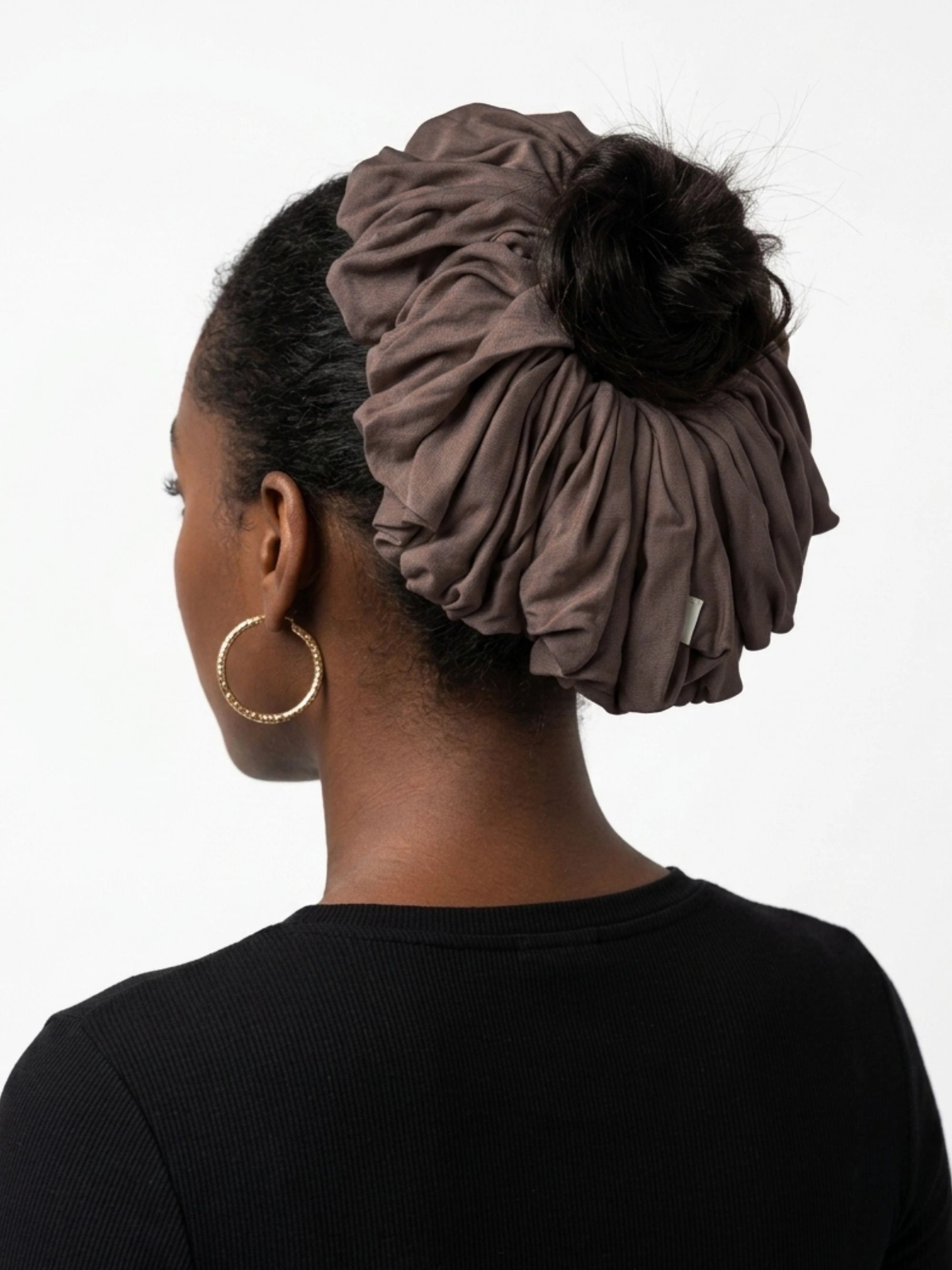 Premium Jersey Scrunchies - Dark Mink