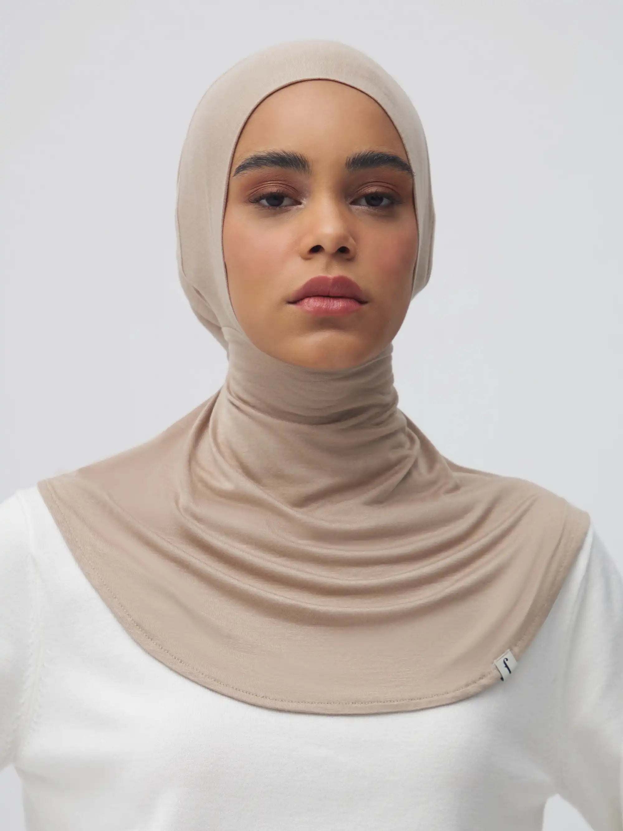Tie Back Full Cover Underscarf - Warm Sand