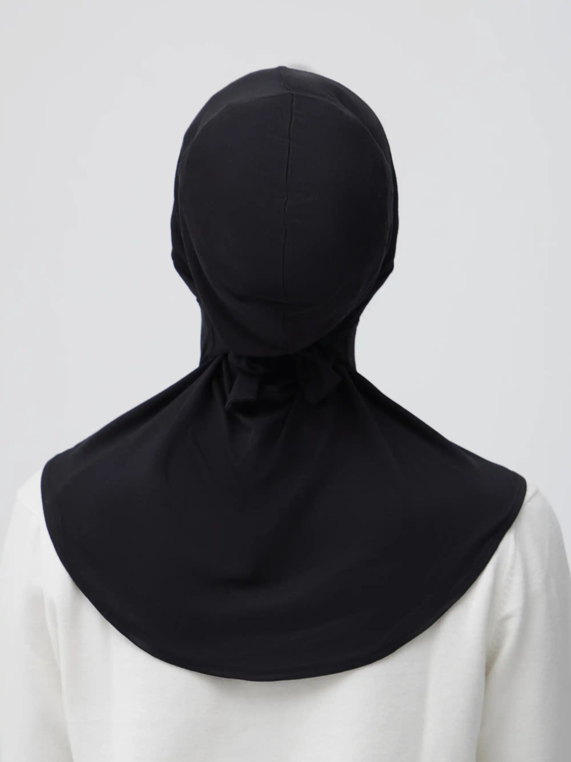 Tie Back Full Cover Underscarf - Black