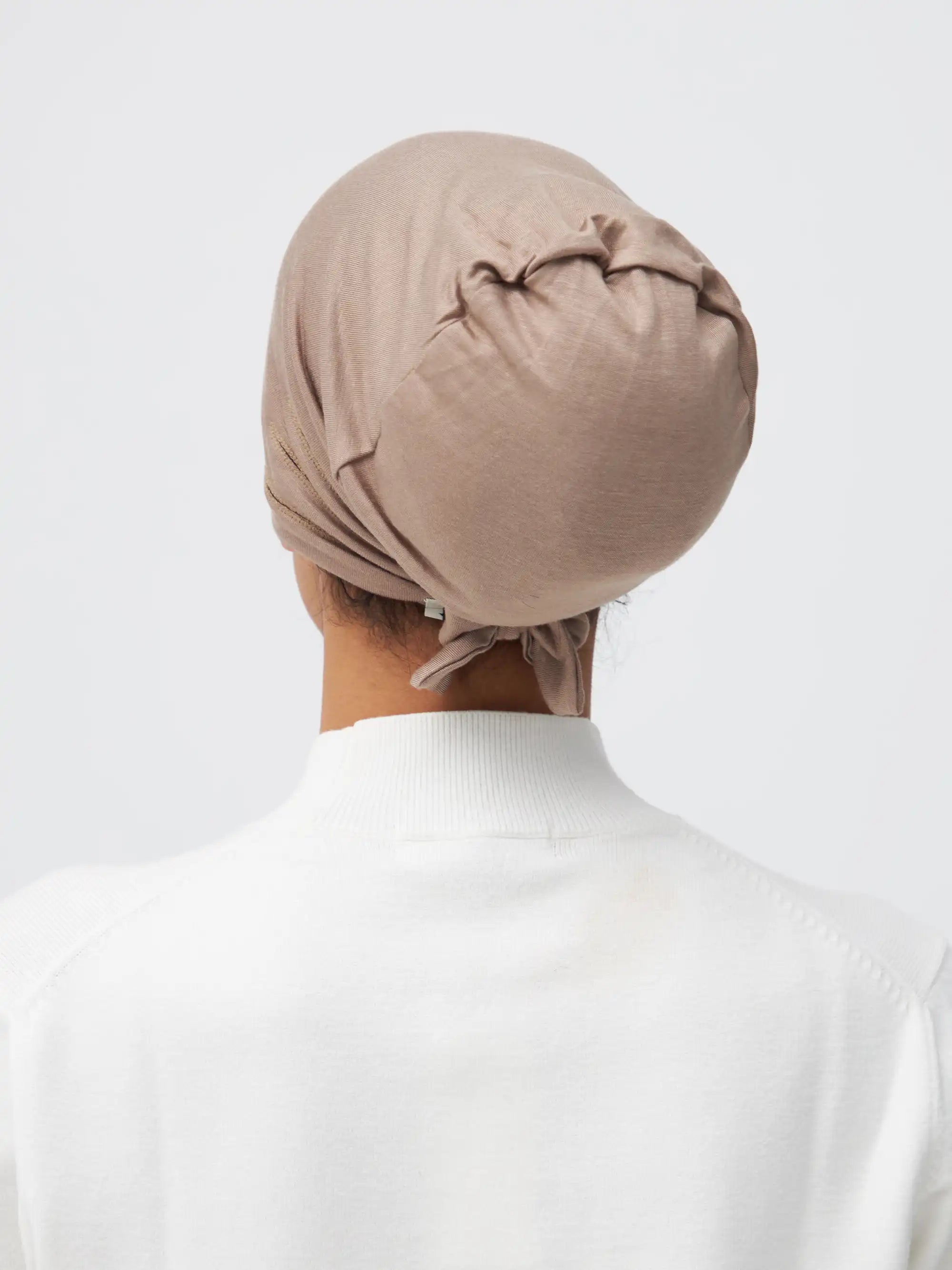 Slit Tie Back Underscarf - Warm Sand