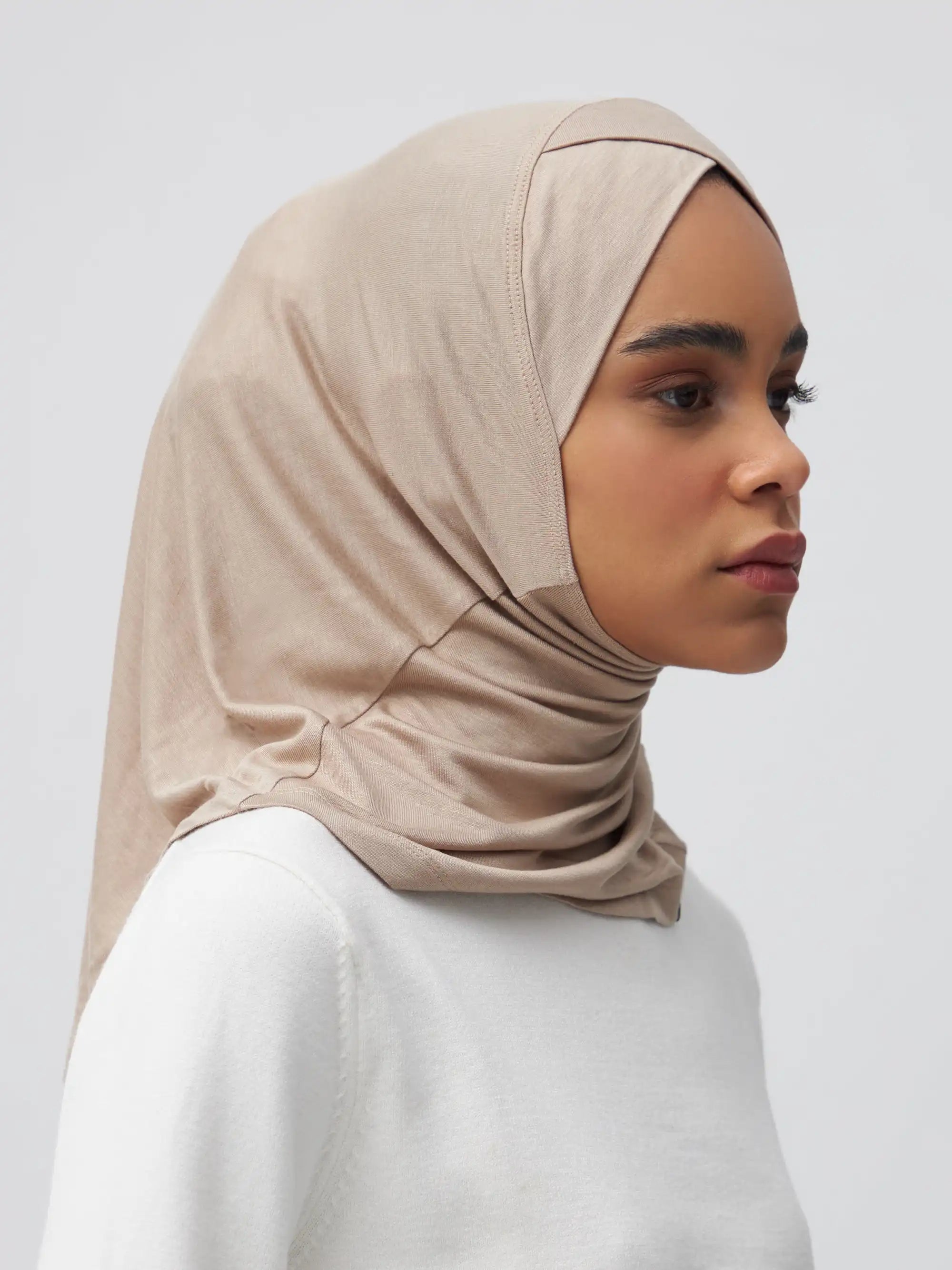 Relaxed Full Cover Underscarf - Warm Sand