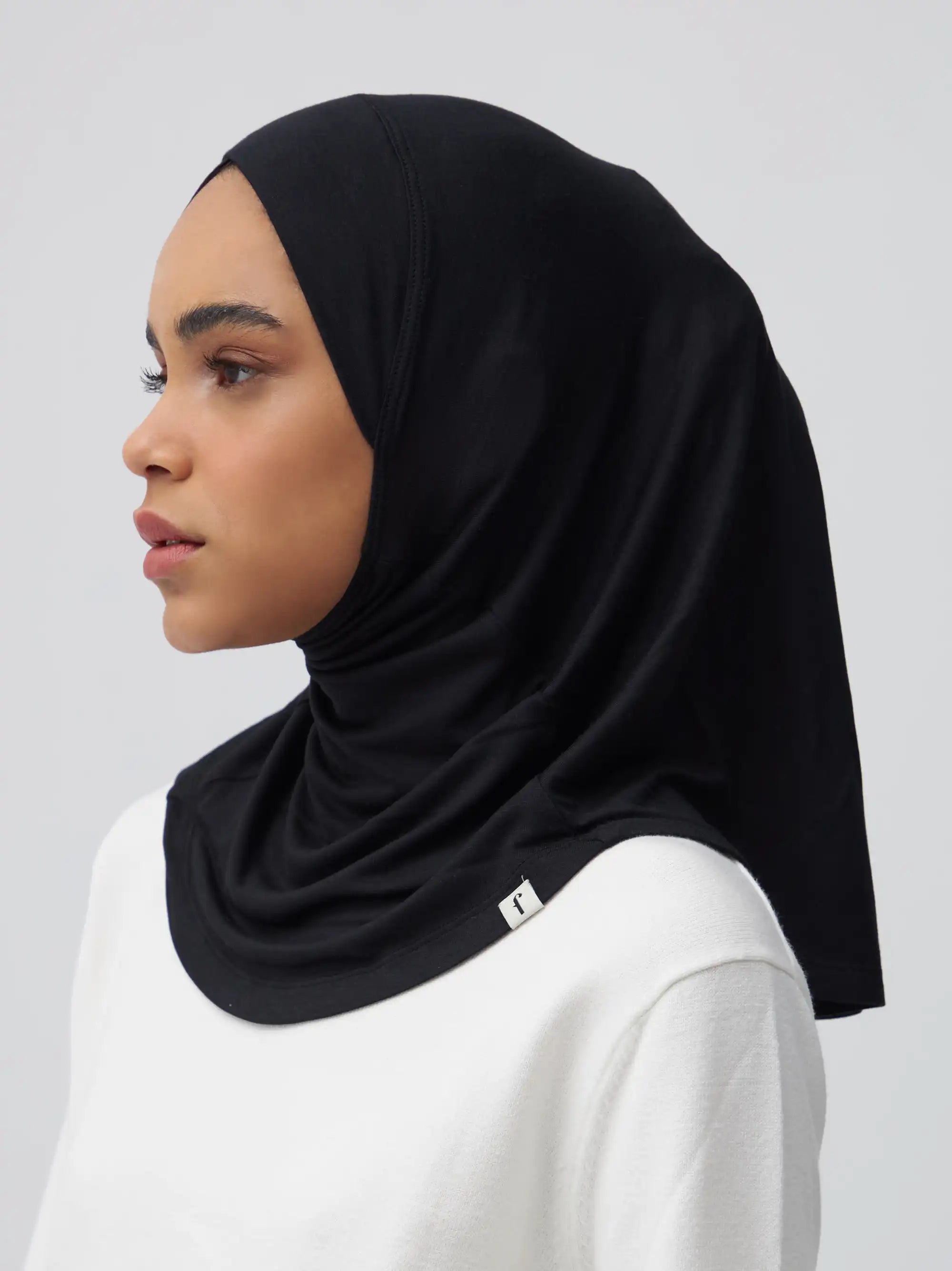 Relaxed Full Cover Underscarf - Black