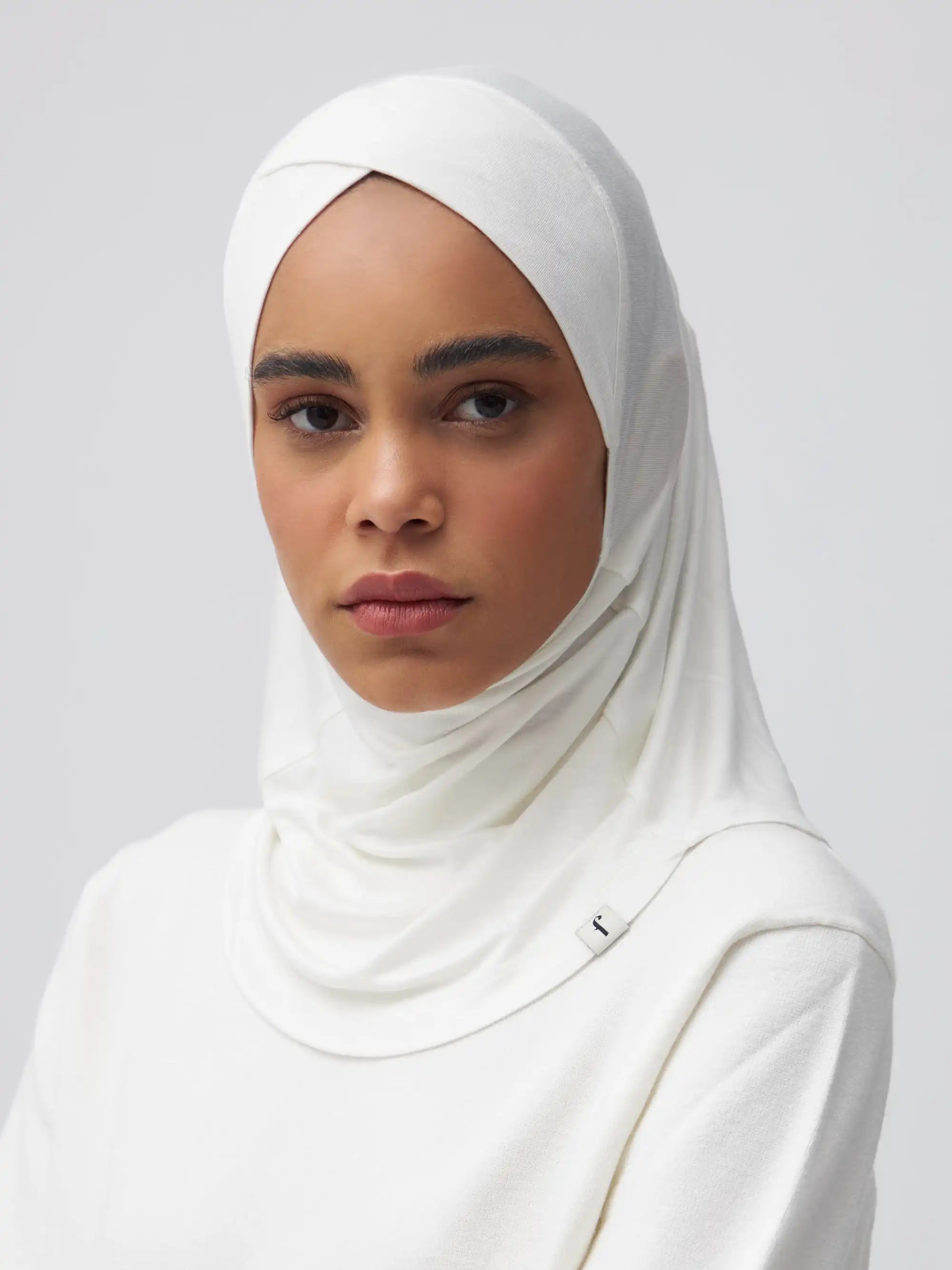 Relaxed Full Cover Underscarf - Ivory
