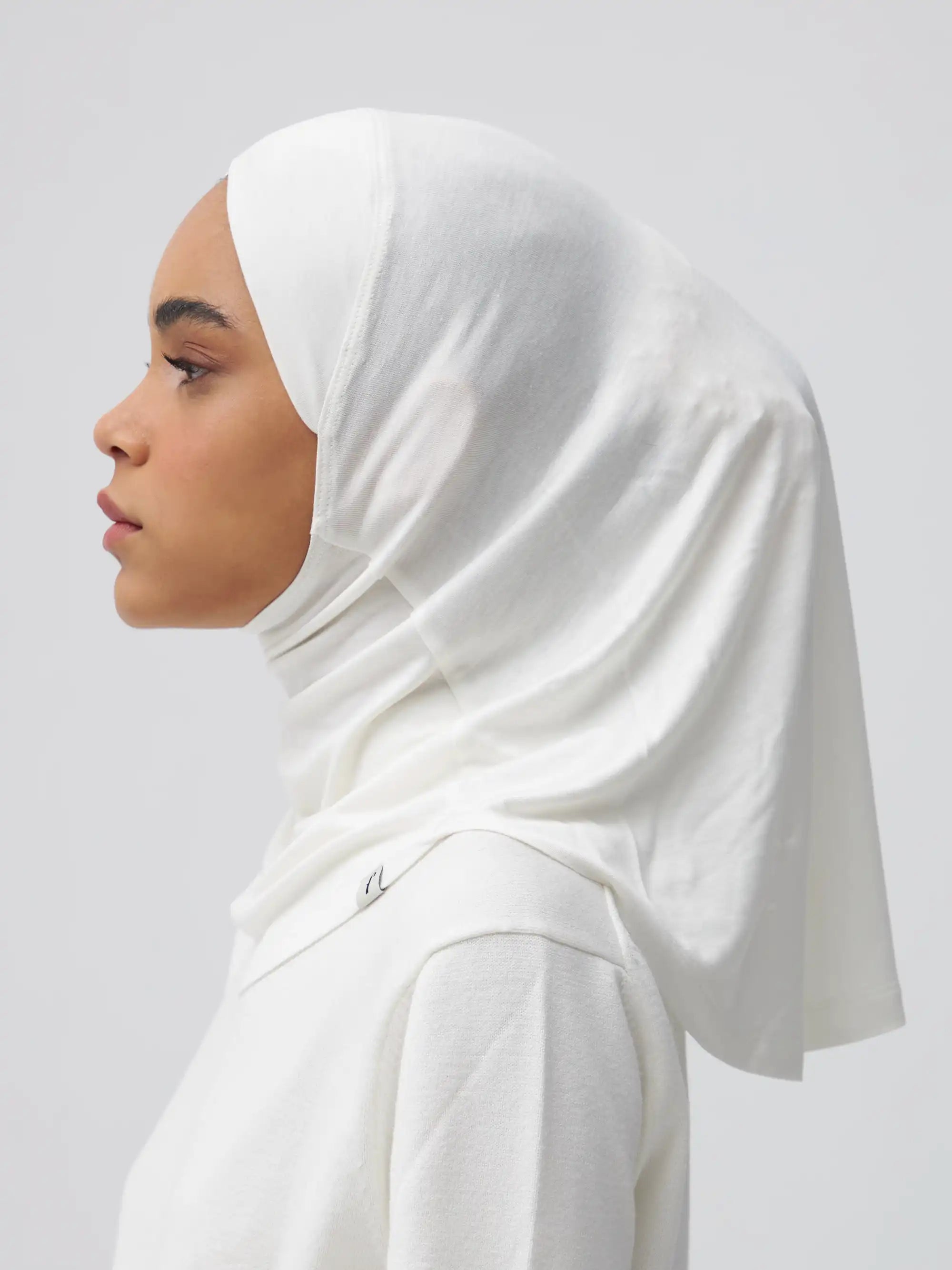 Relaxed Full Cover Underscarf - Ivory