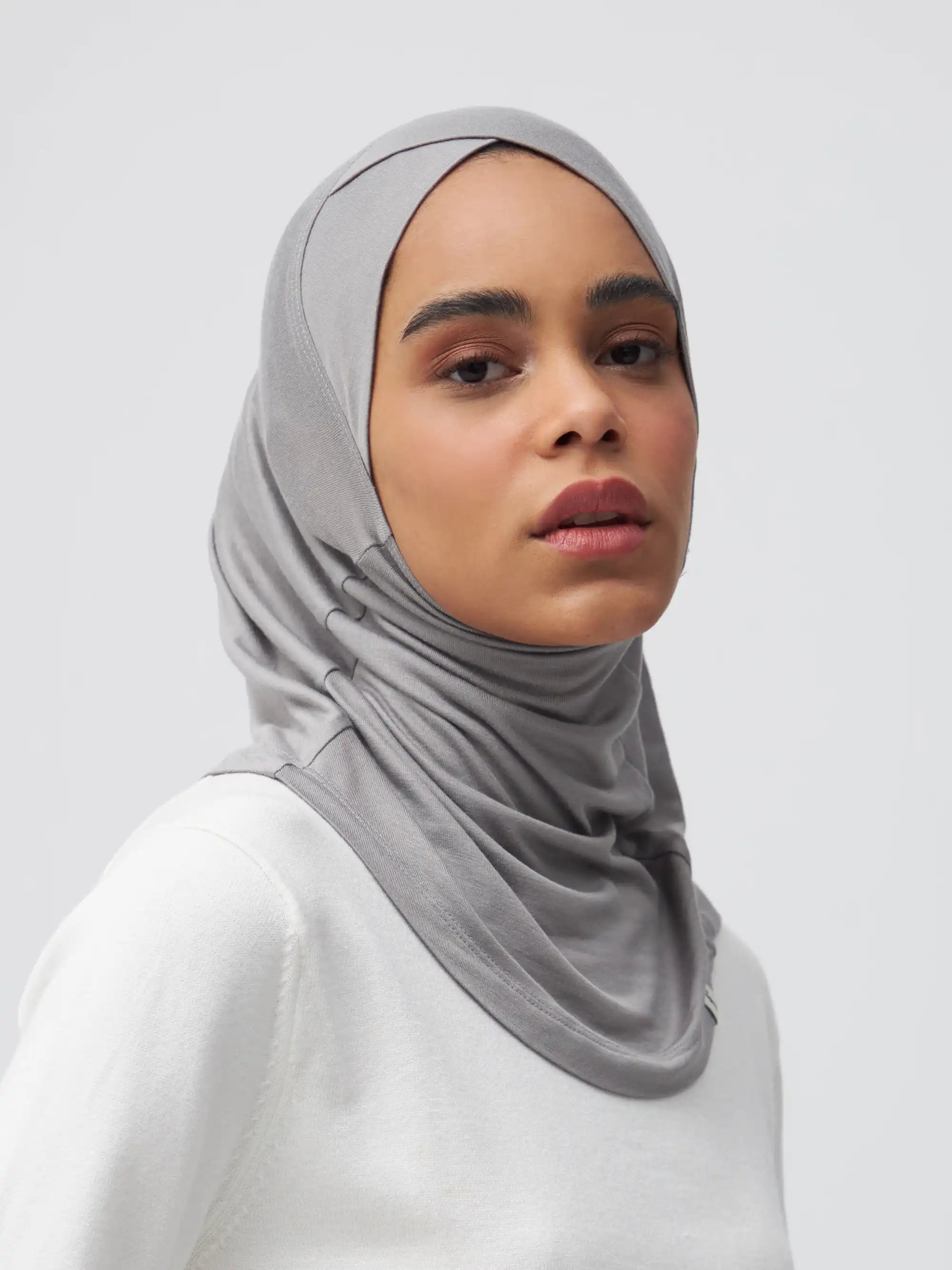 Relaxed Full Cover Underscarf - Silver
