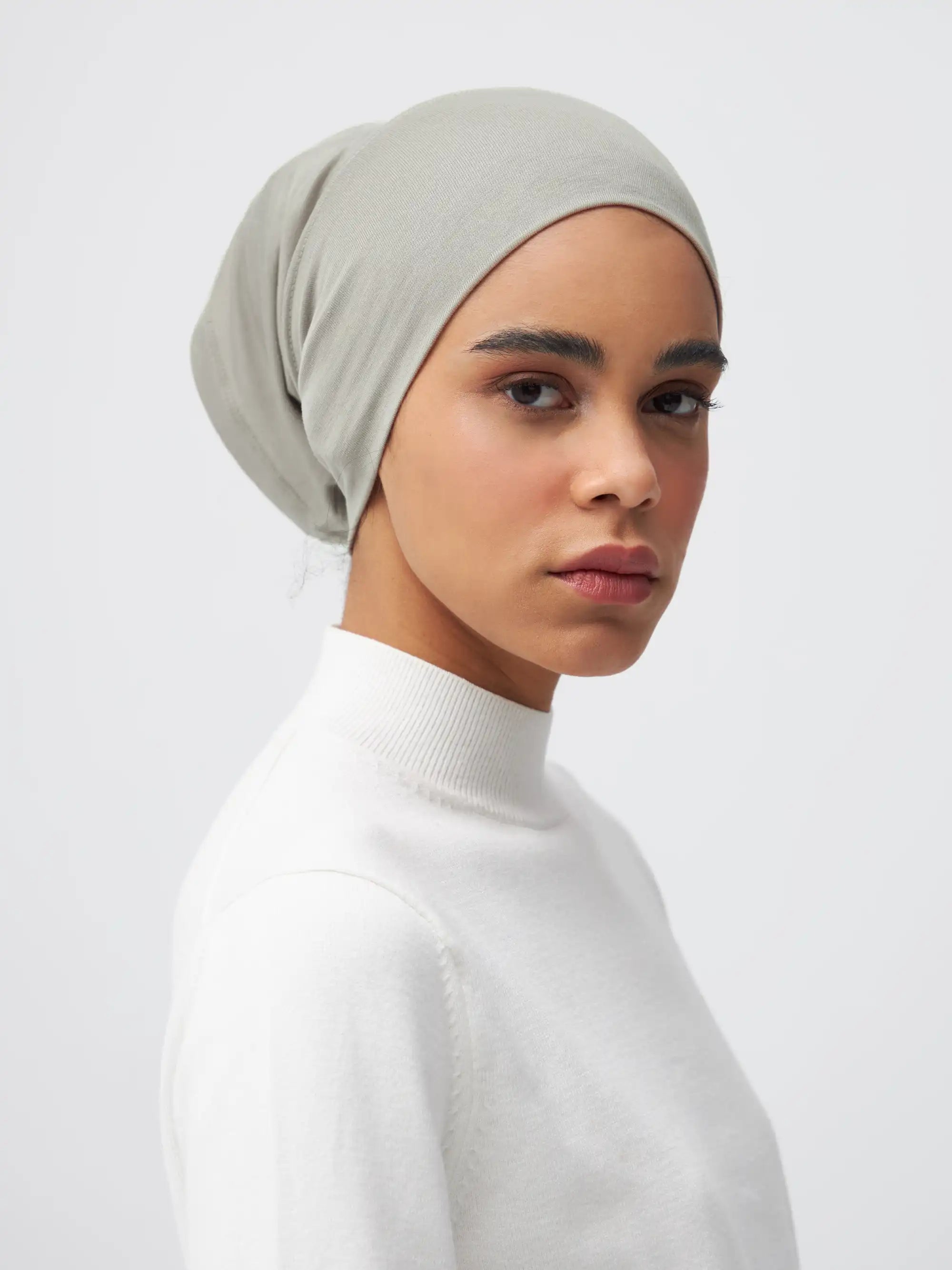 Tube Underscarf - Gray Green