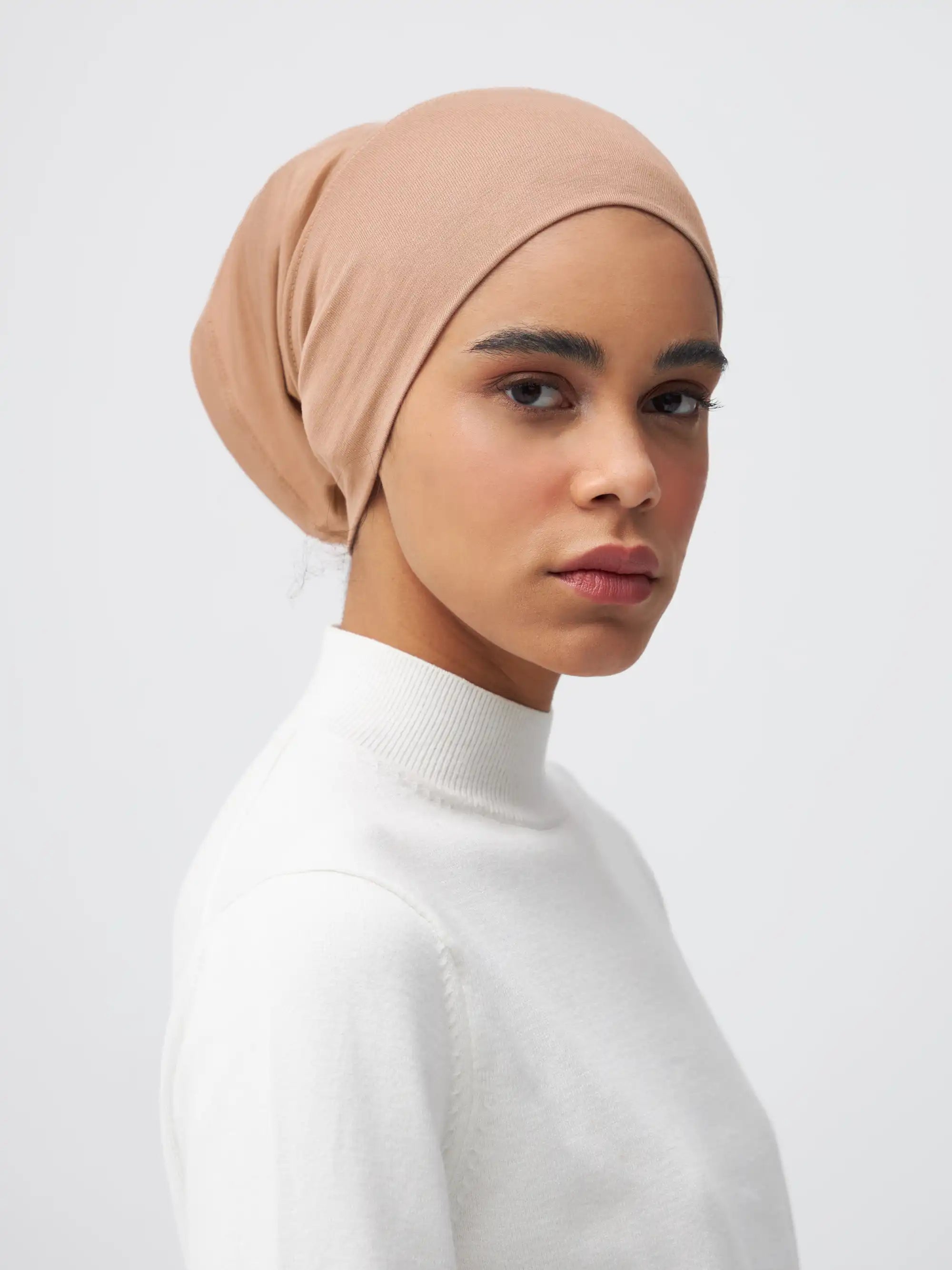 Tube Underscarf - Warm Taupe
