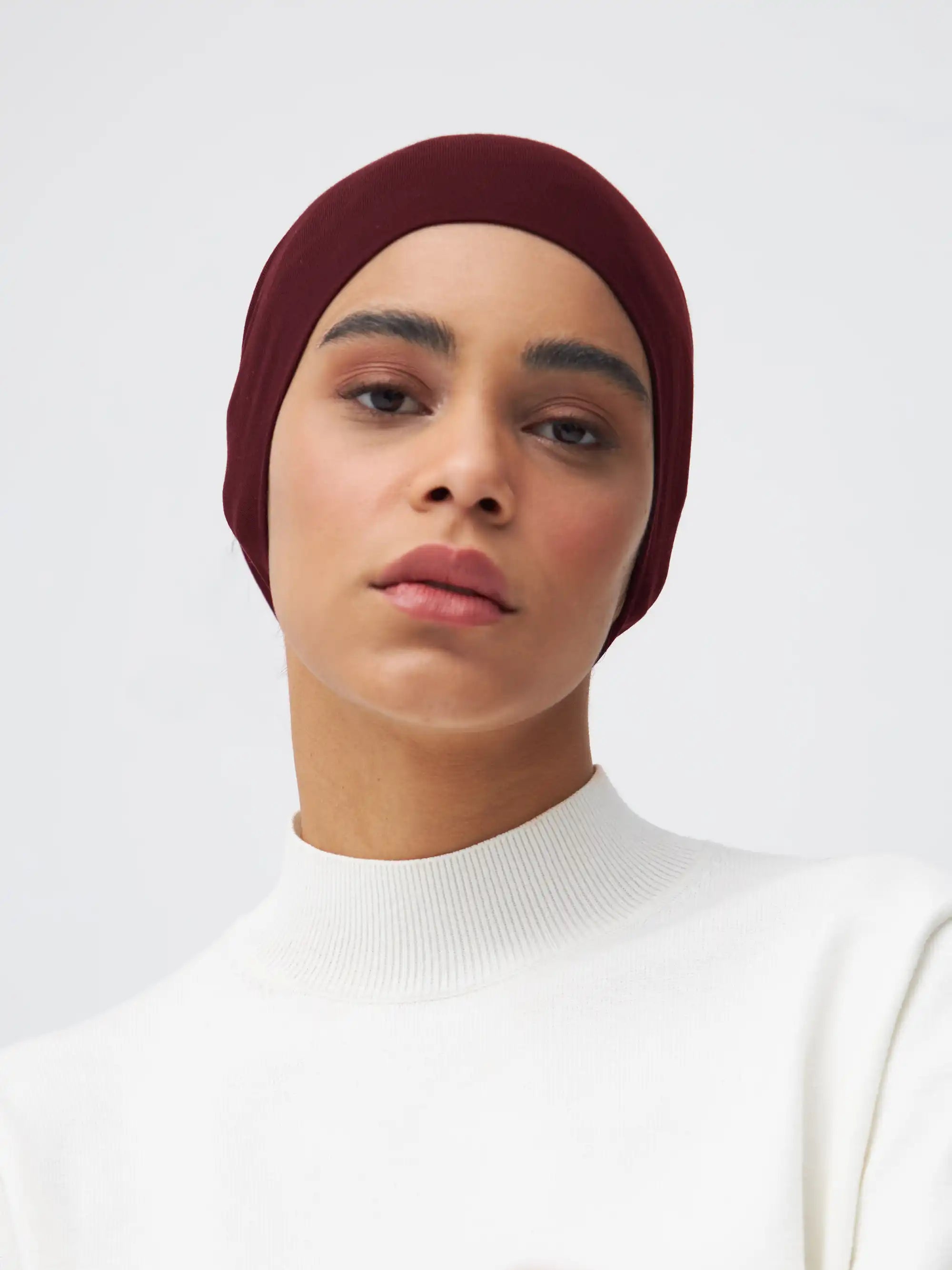 Tube Underscarf - Burgundy