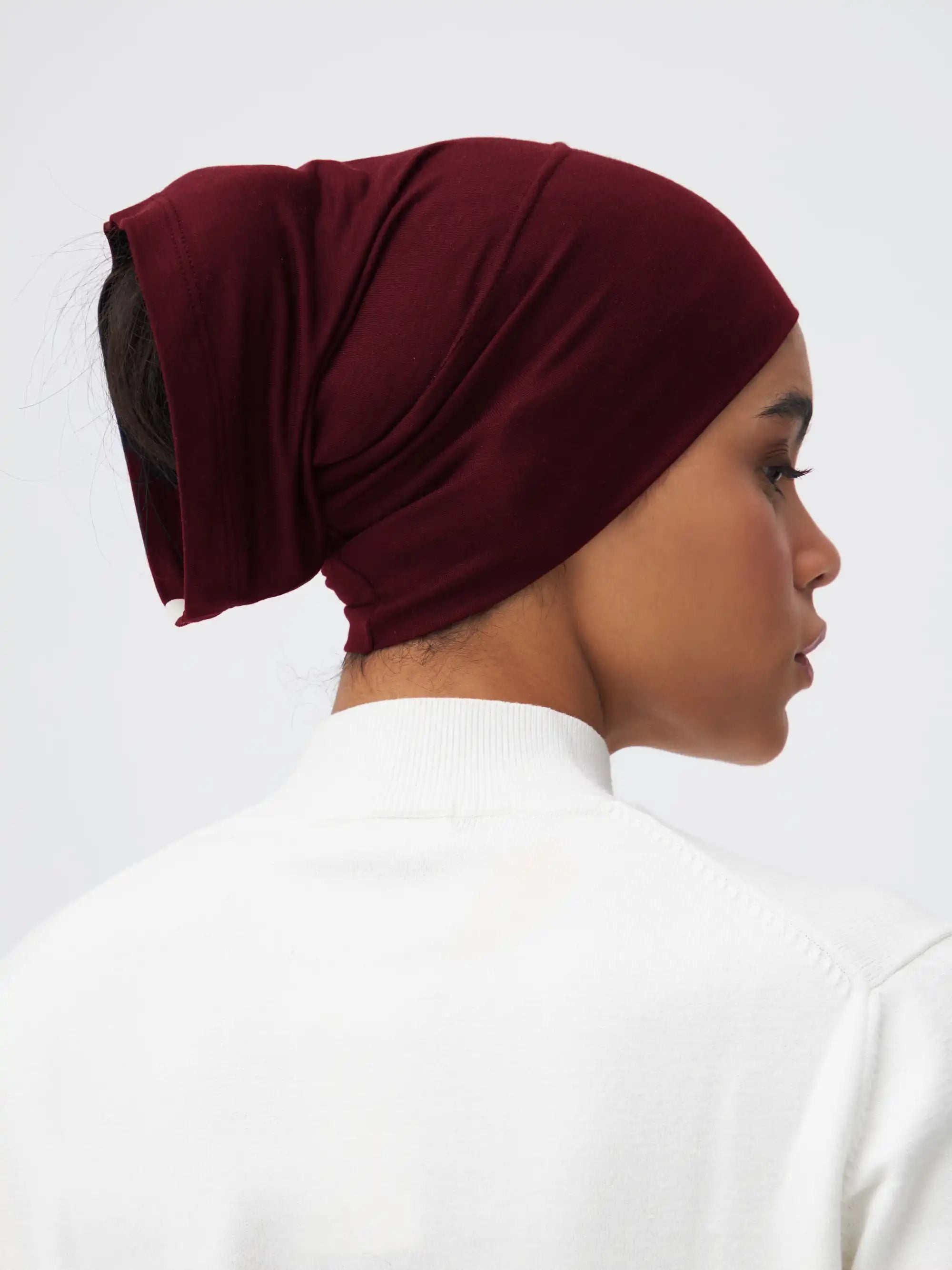 Tube Underscarf - Burgundy