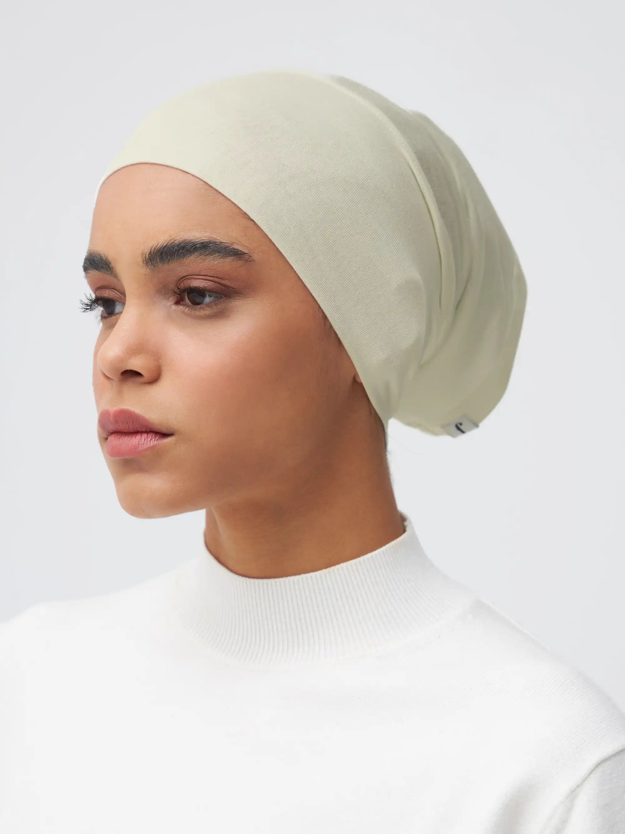 Tube Underscarf - Lime Cream