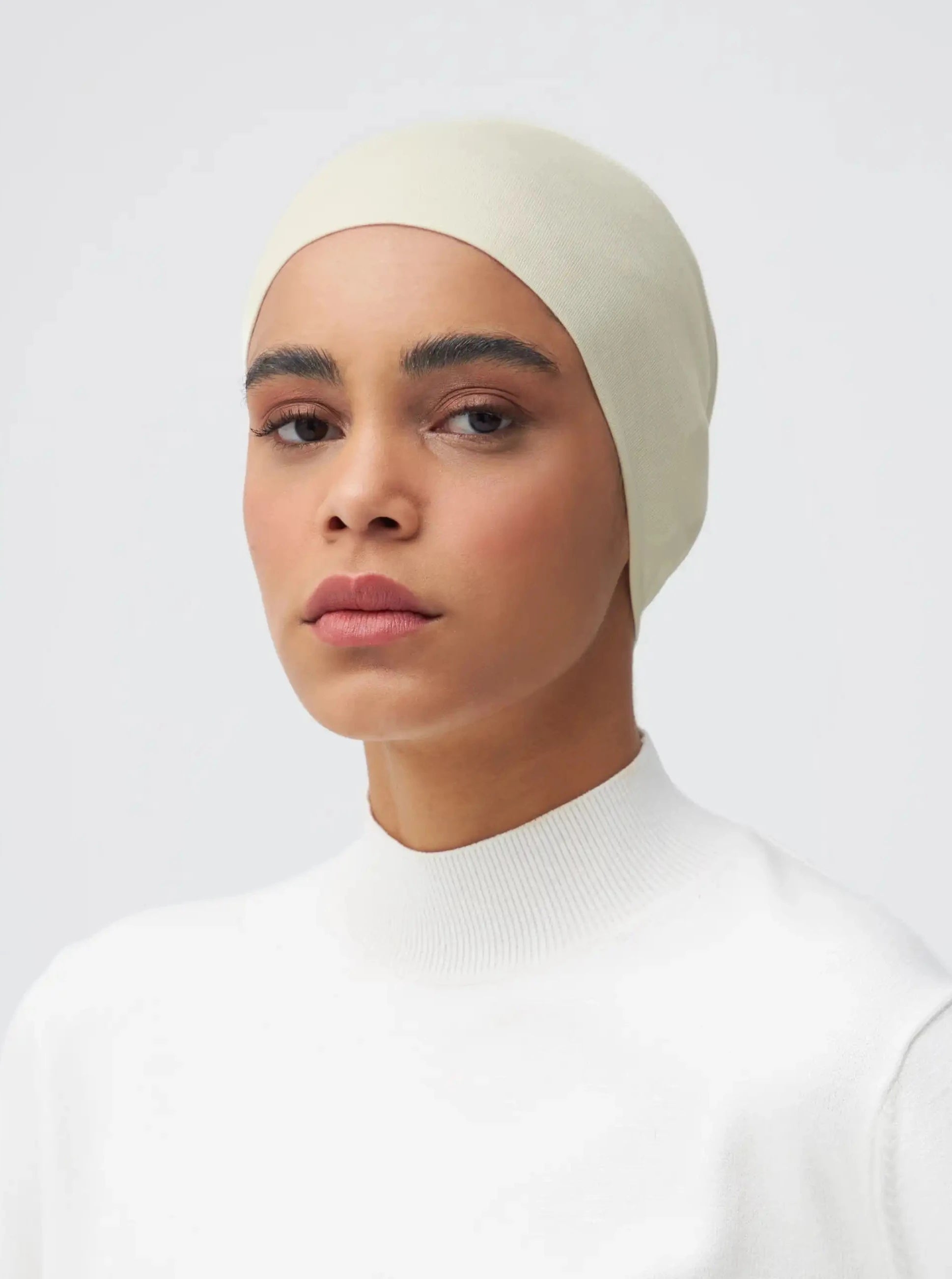 Tube Underscarf - Lime Cream