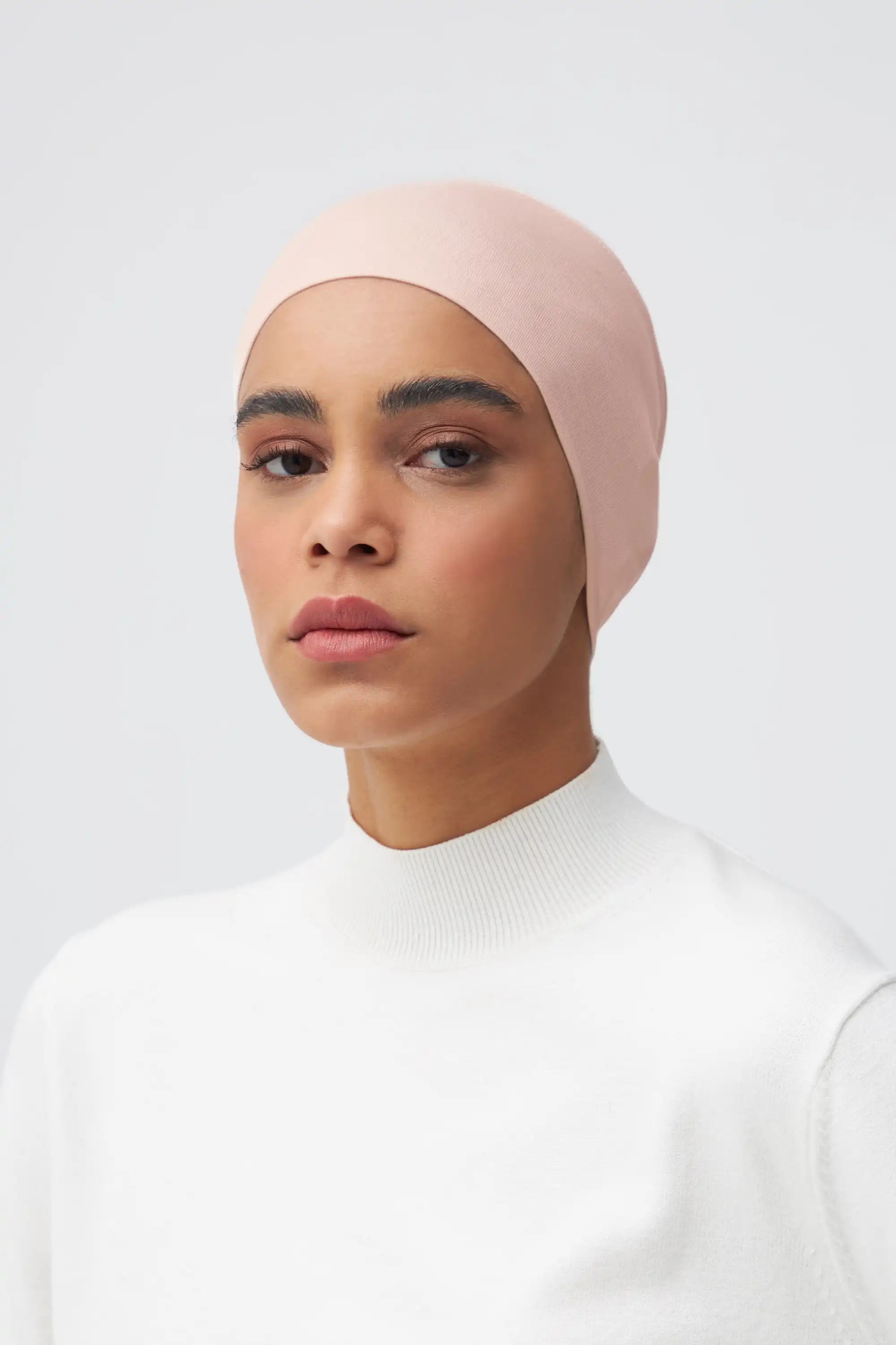 Tube Underscarf - Cream Pink