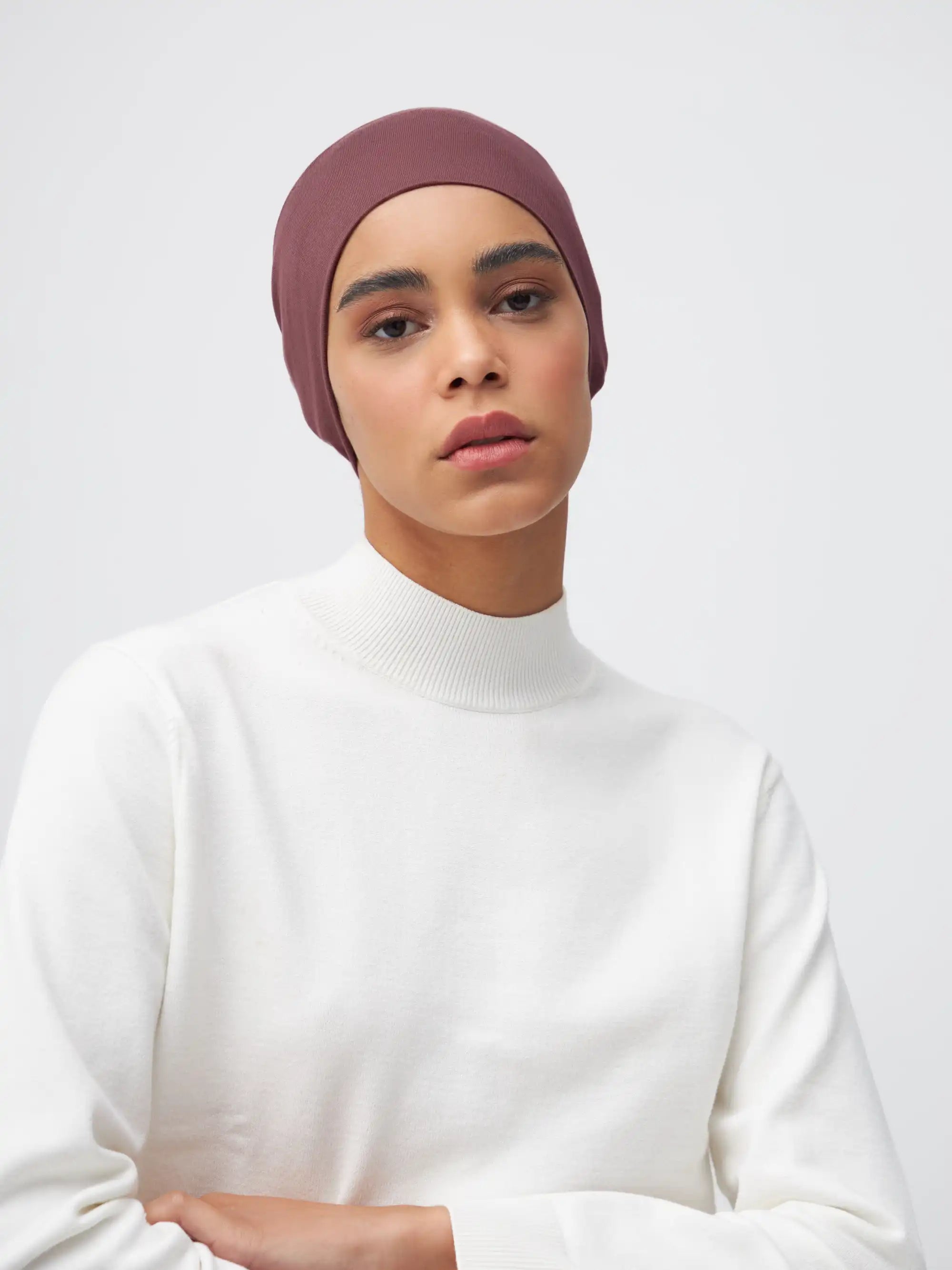 Tube Underscarf - Rose Taupe