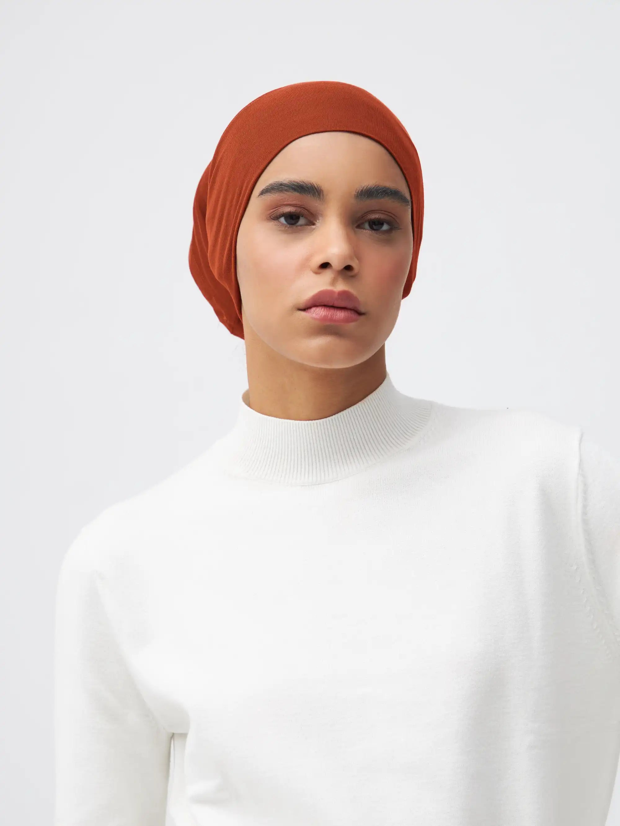 Tube Underscarf - Burnt Orange