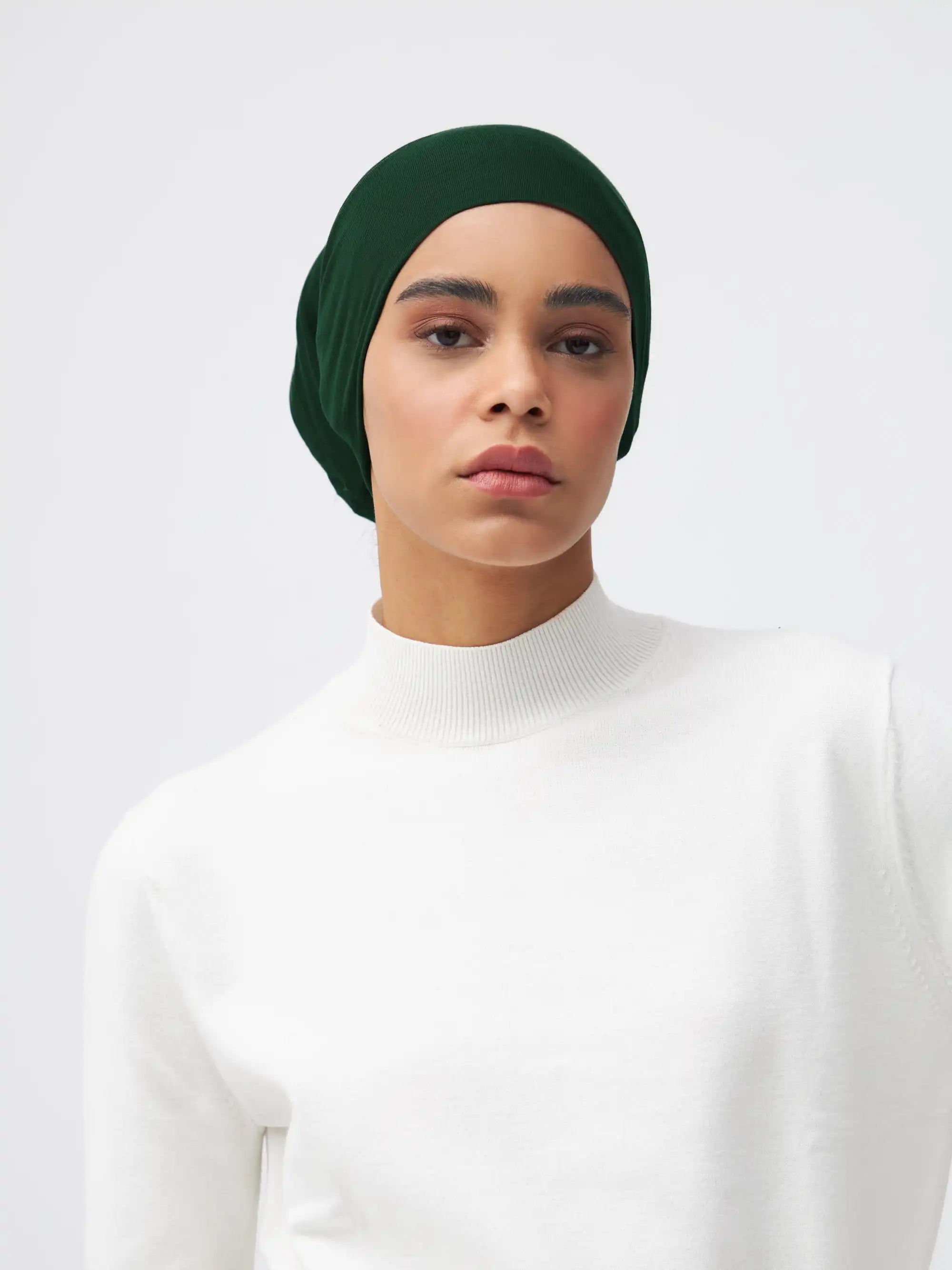 Tube Underscarf - Pine Green