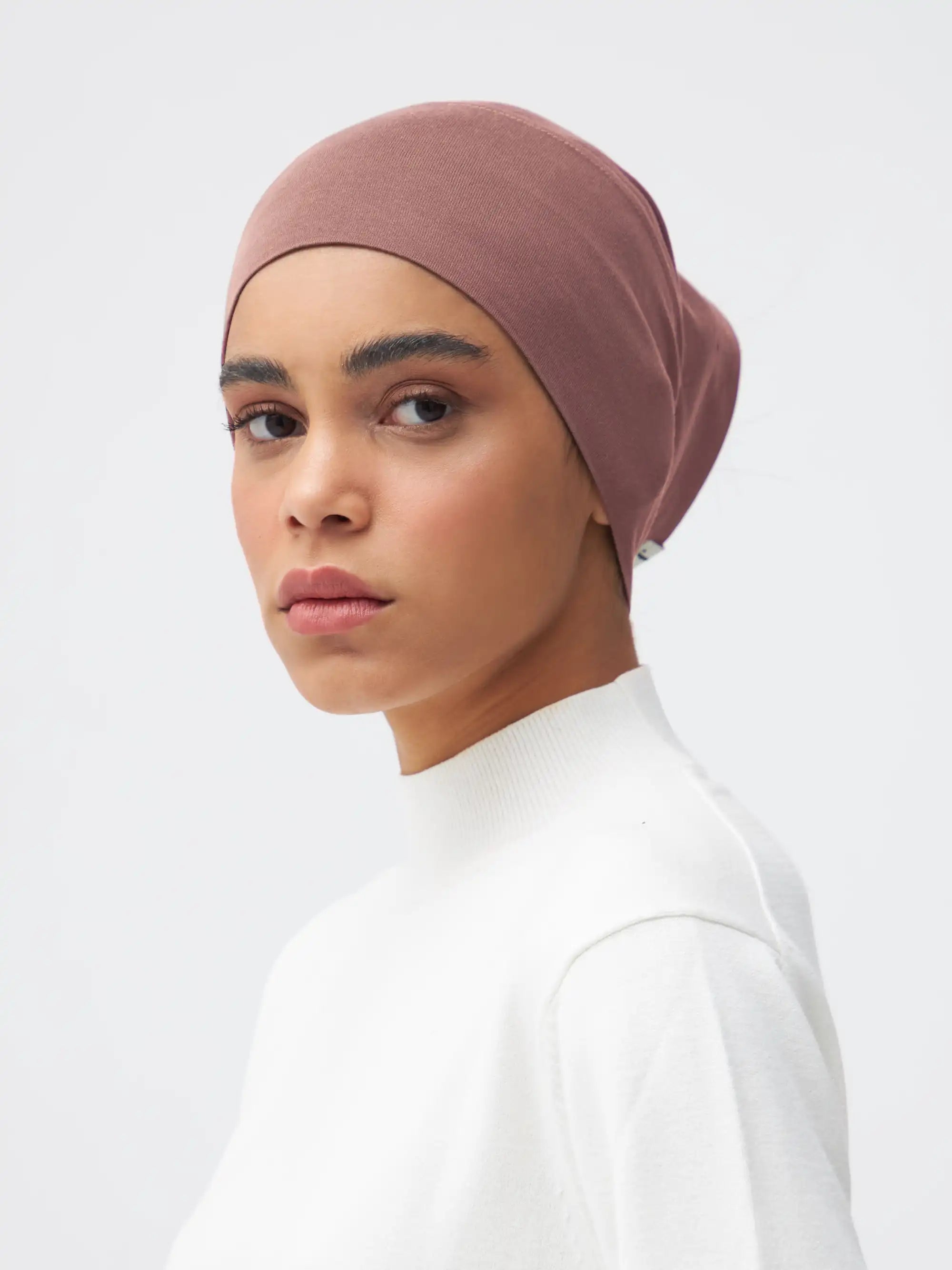 Tube Underscarf - Dusty Rose