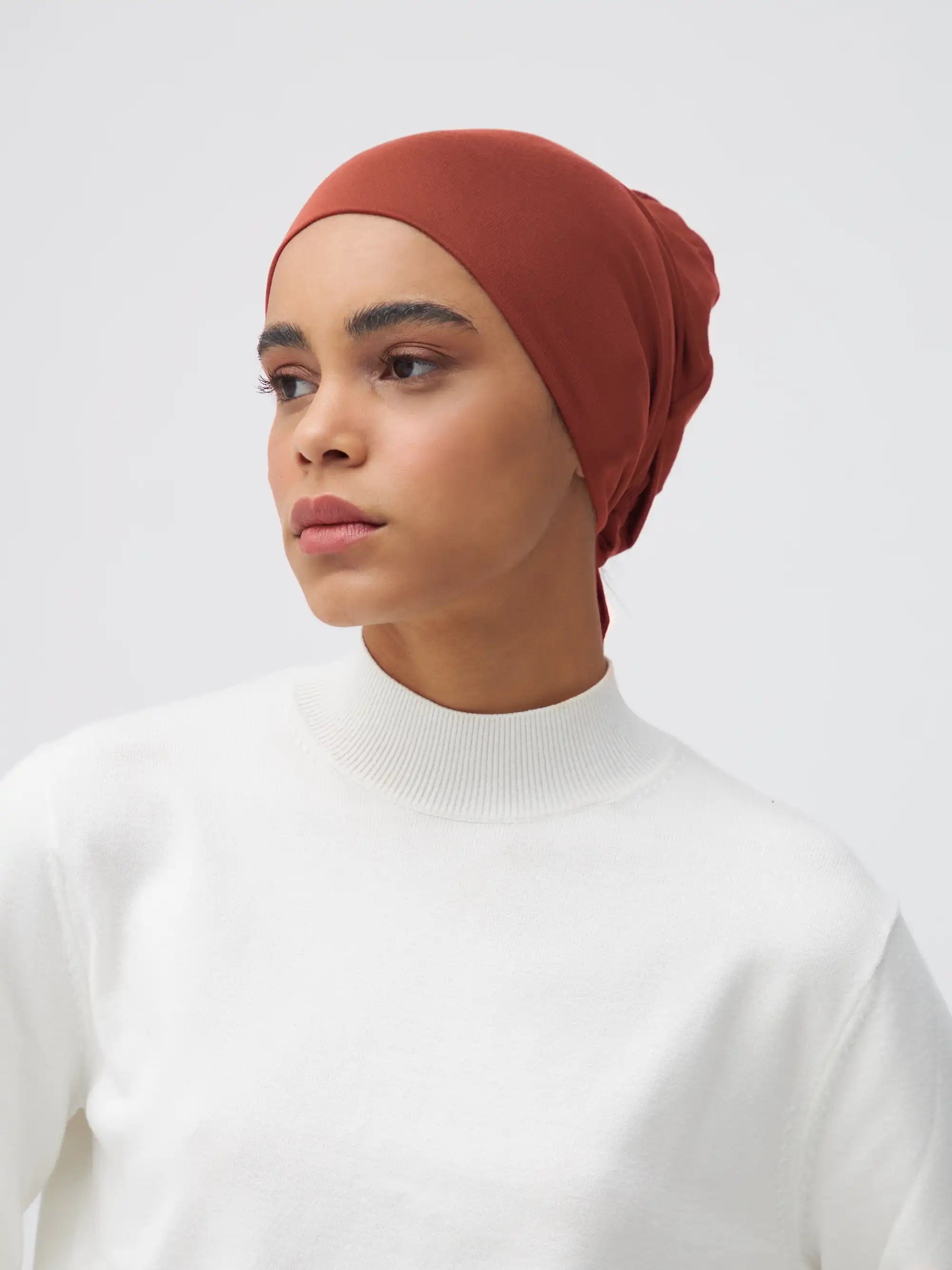 Tie Back Underscarf - Redwood
