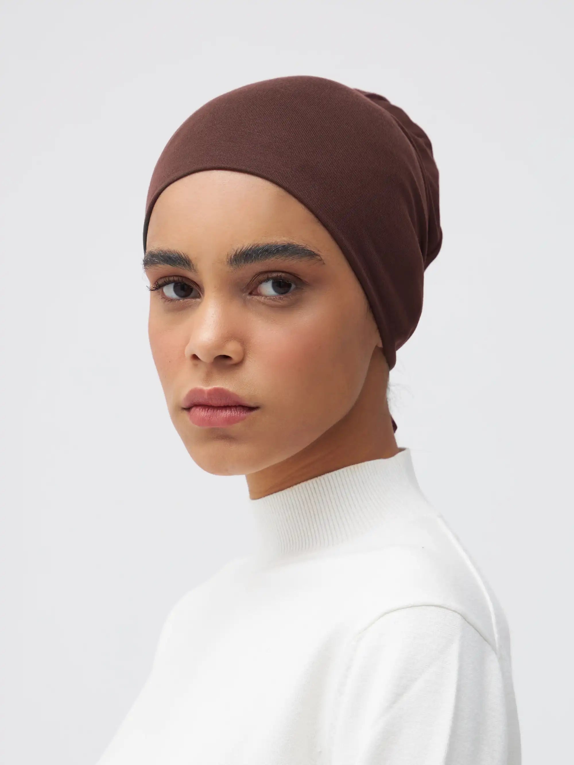 Tie Back Underscarf - Mocha