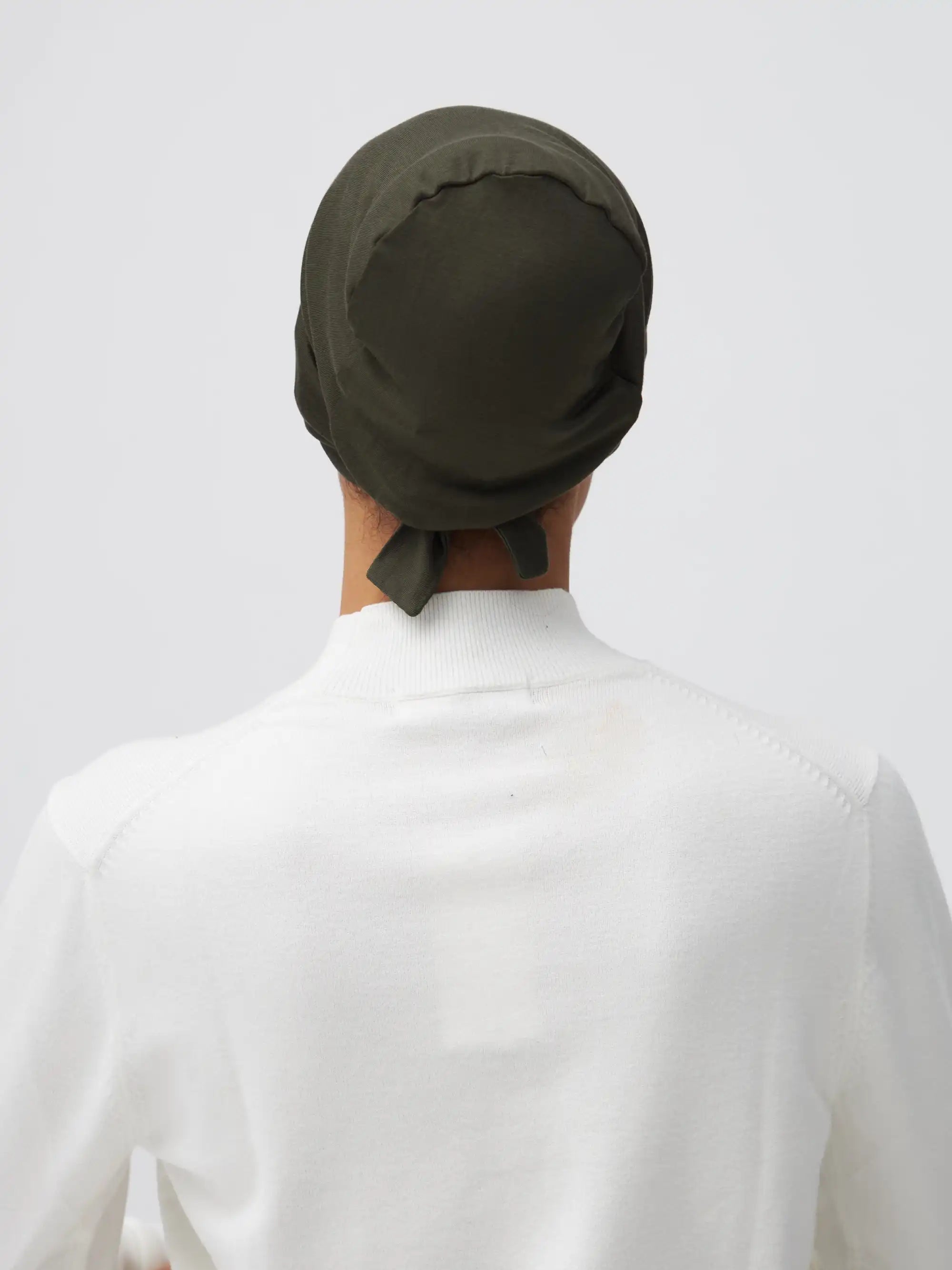 Tie Back Underscarf - Khaki
