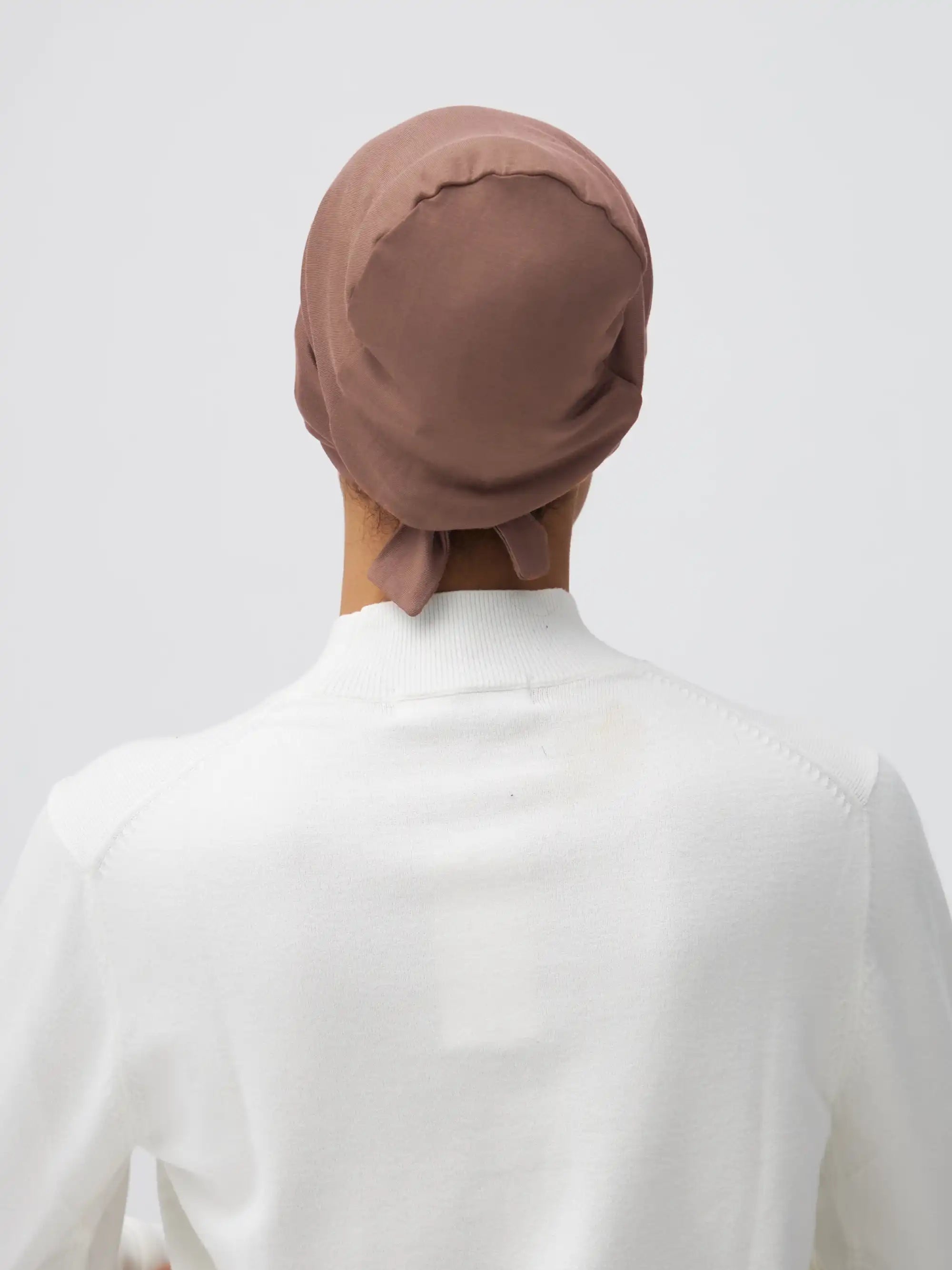 Tie Back Underscarf - Mocha Mousse
