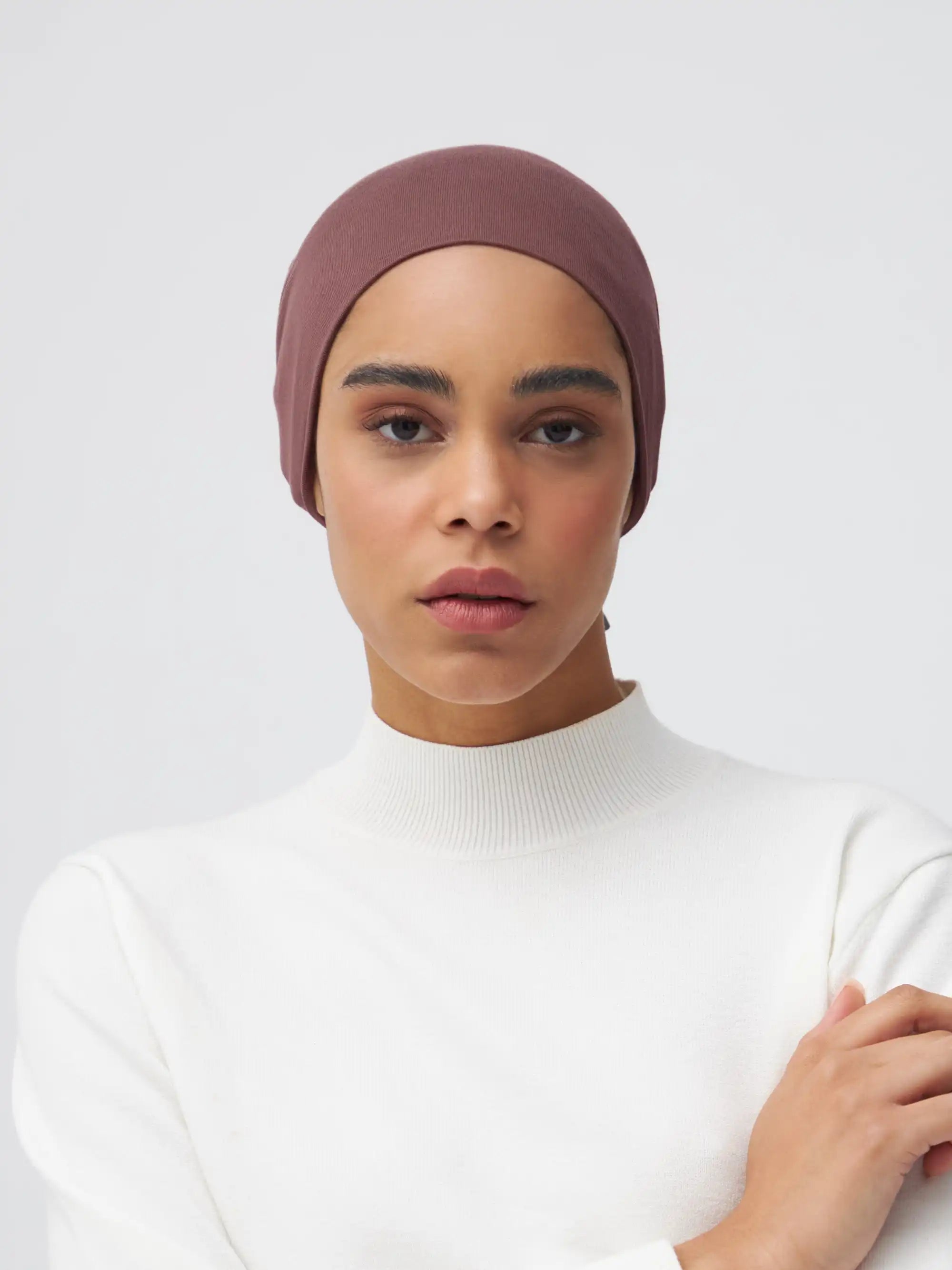 Tie Back Underscarf - Rose Taupe