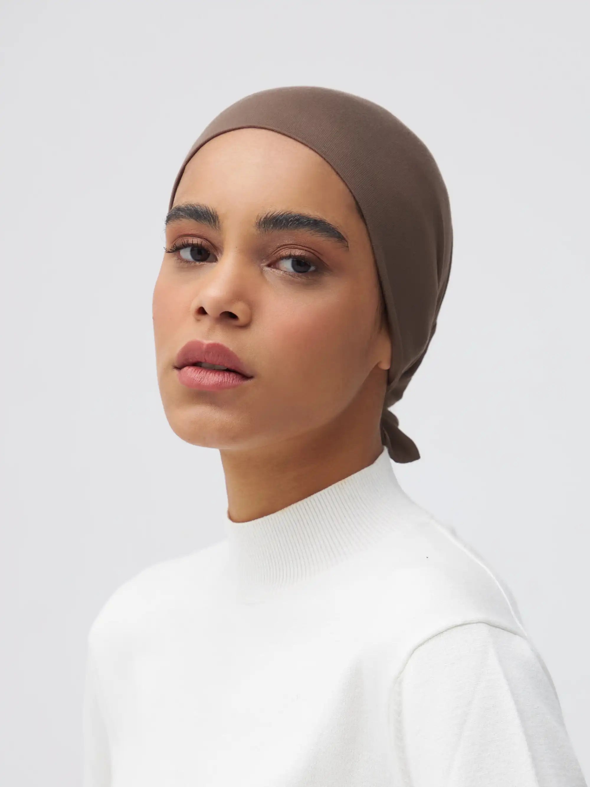 Tie Back Underscarf - Desert Taupe