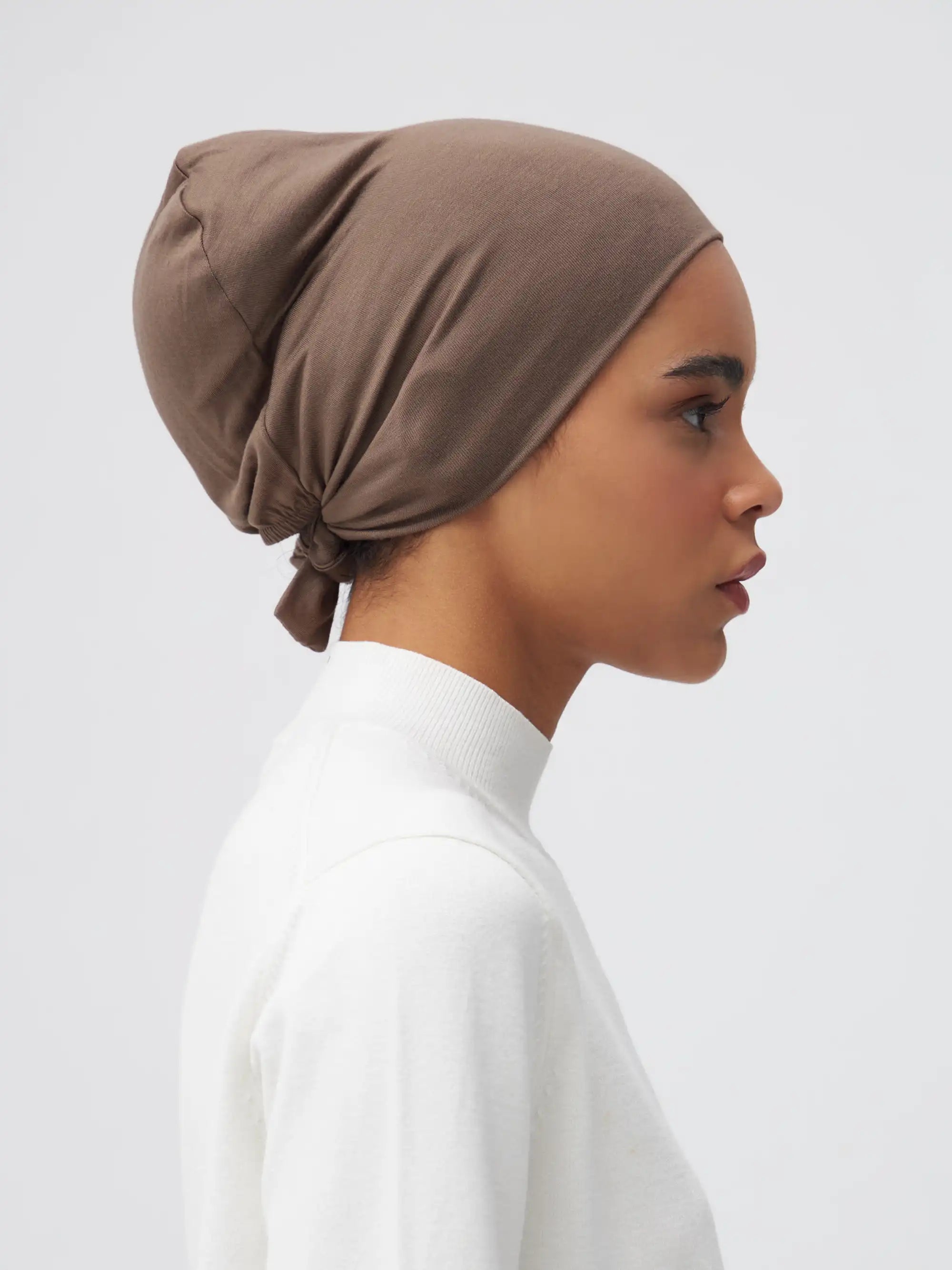 Tie Back Underscarf - Desert Taupe