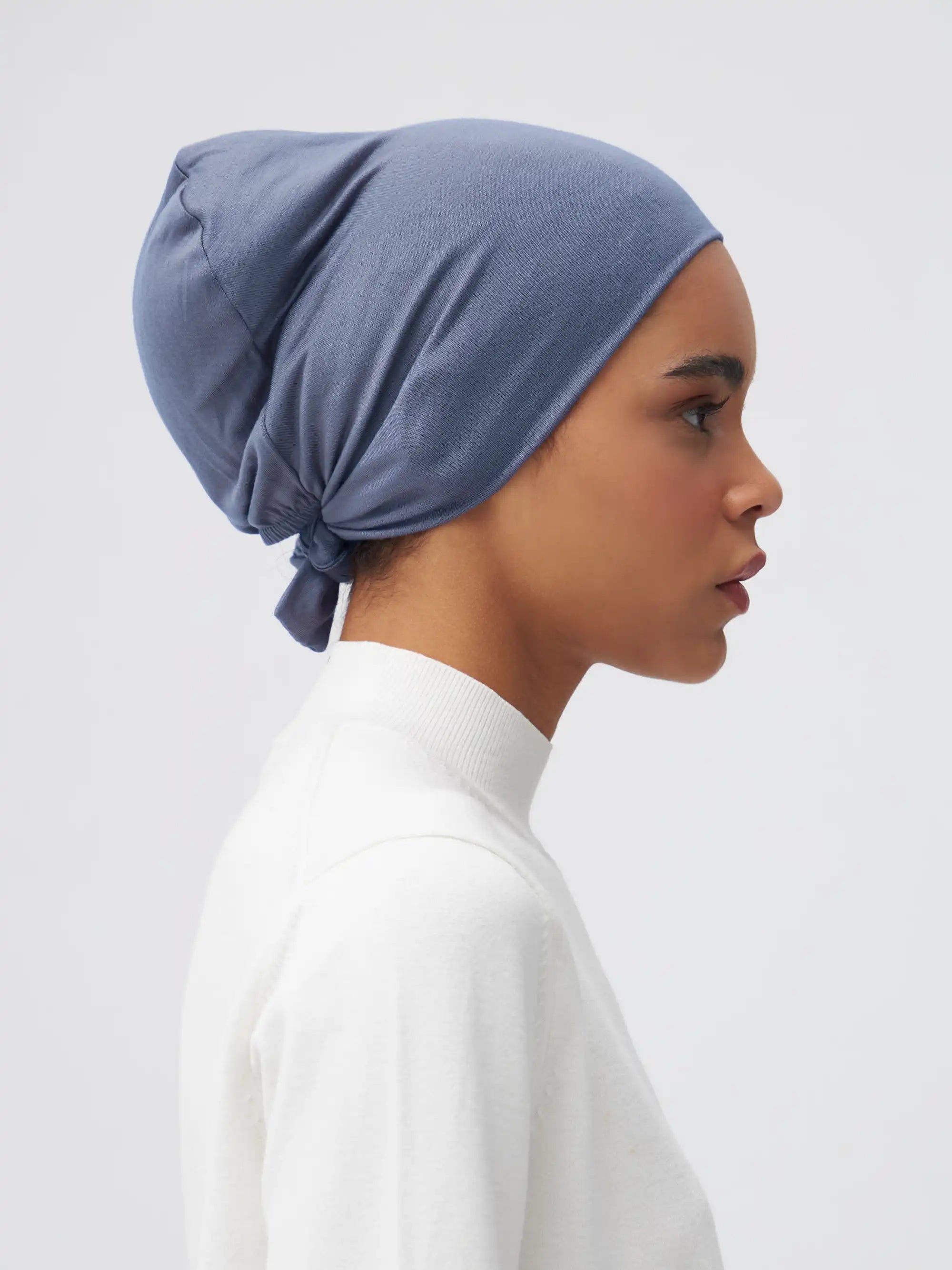 Tie Back Underscarf - Denim