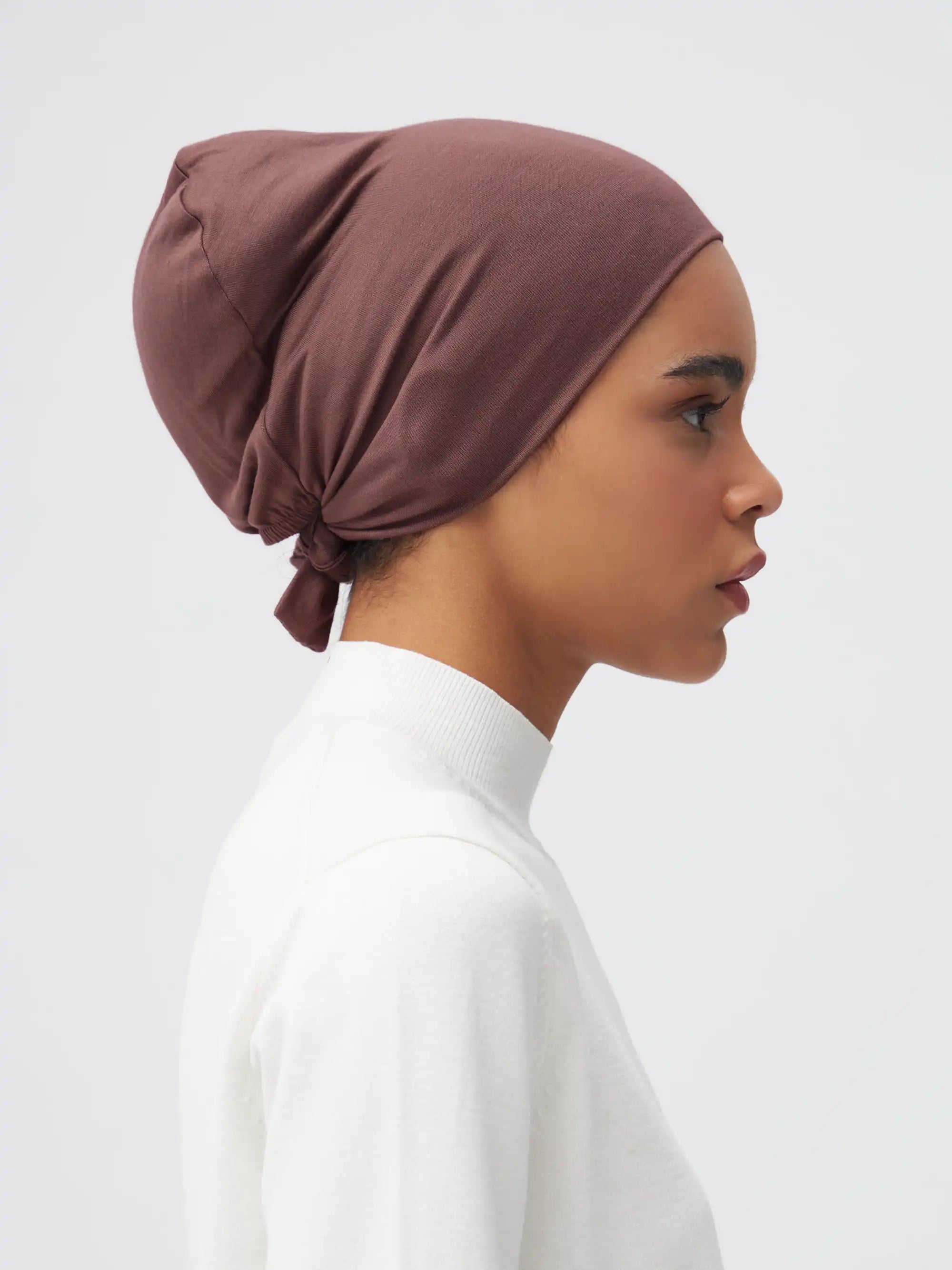 Tie Back Underscarf - Rose Taupe