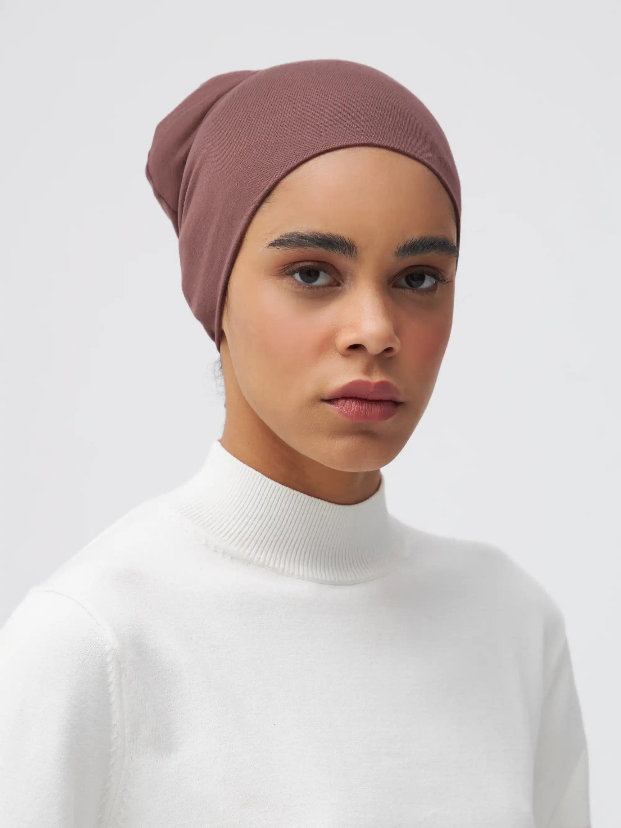 Tie Back Underscarf - Rose Taupe