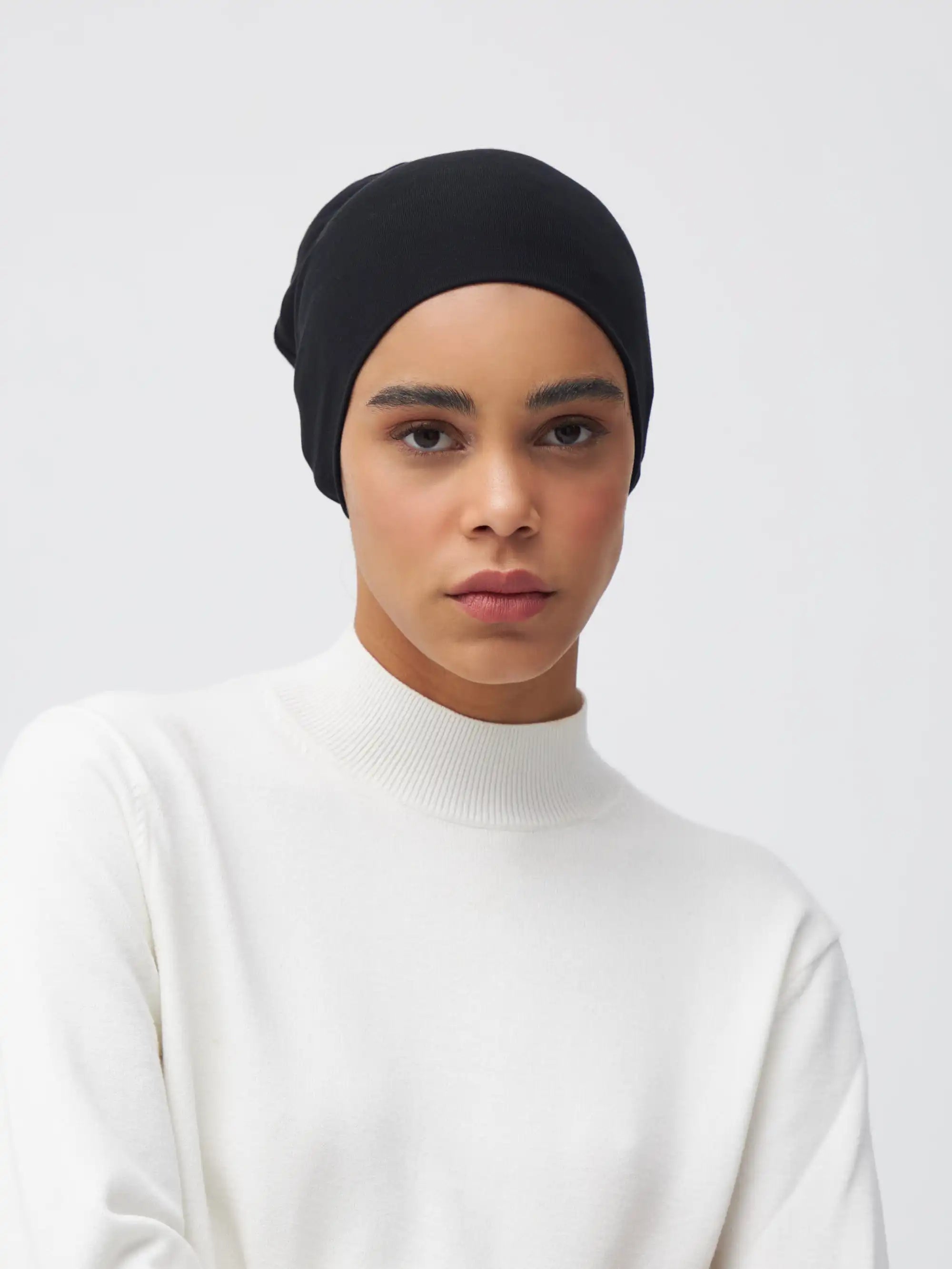 Tie Back Underscarf - Black
