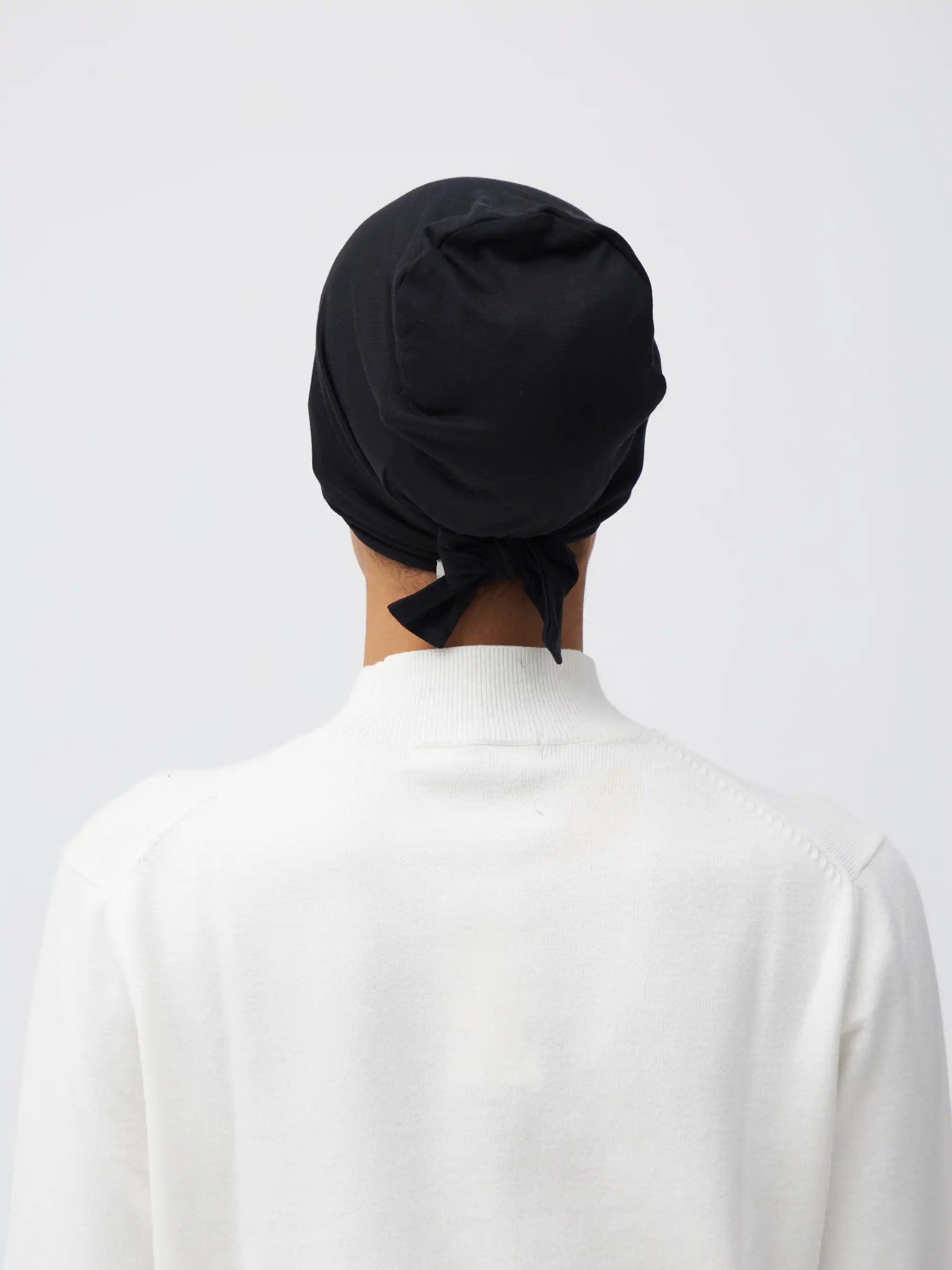 Tie Back Underscarf - Black