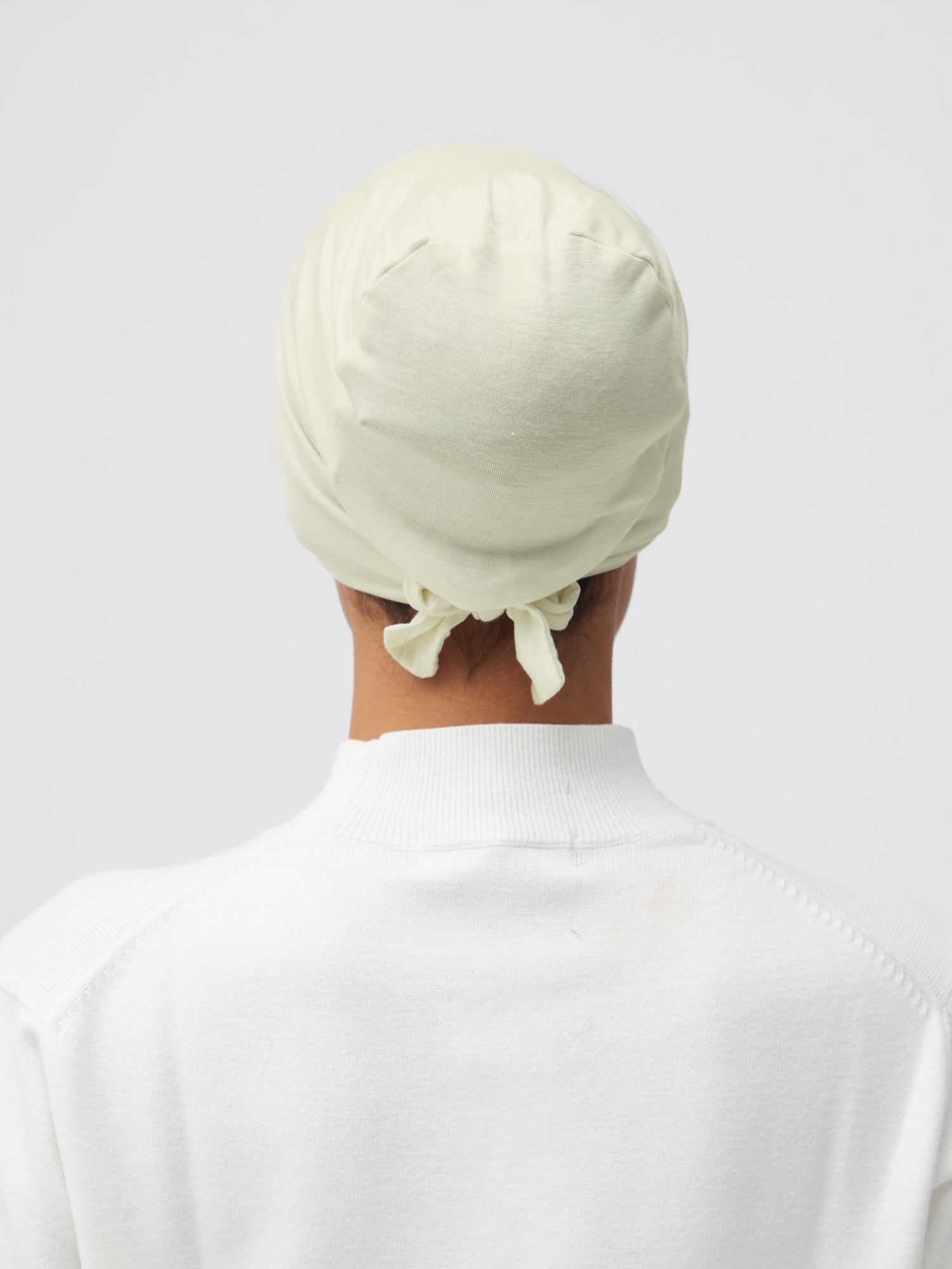 Tie Back Underscarf - Lime Cream