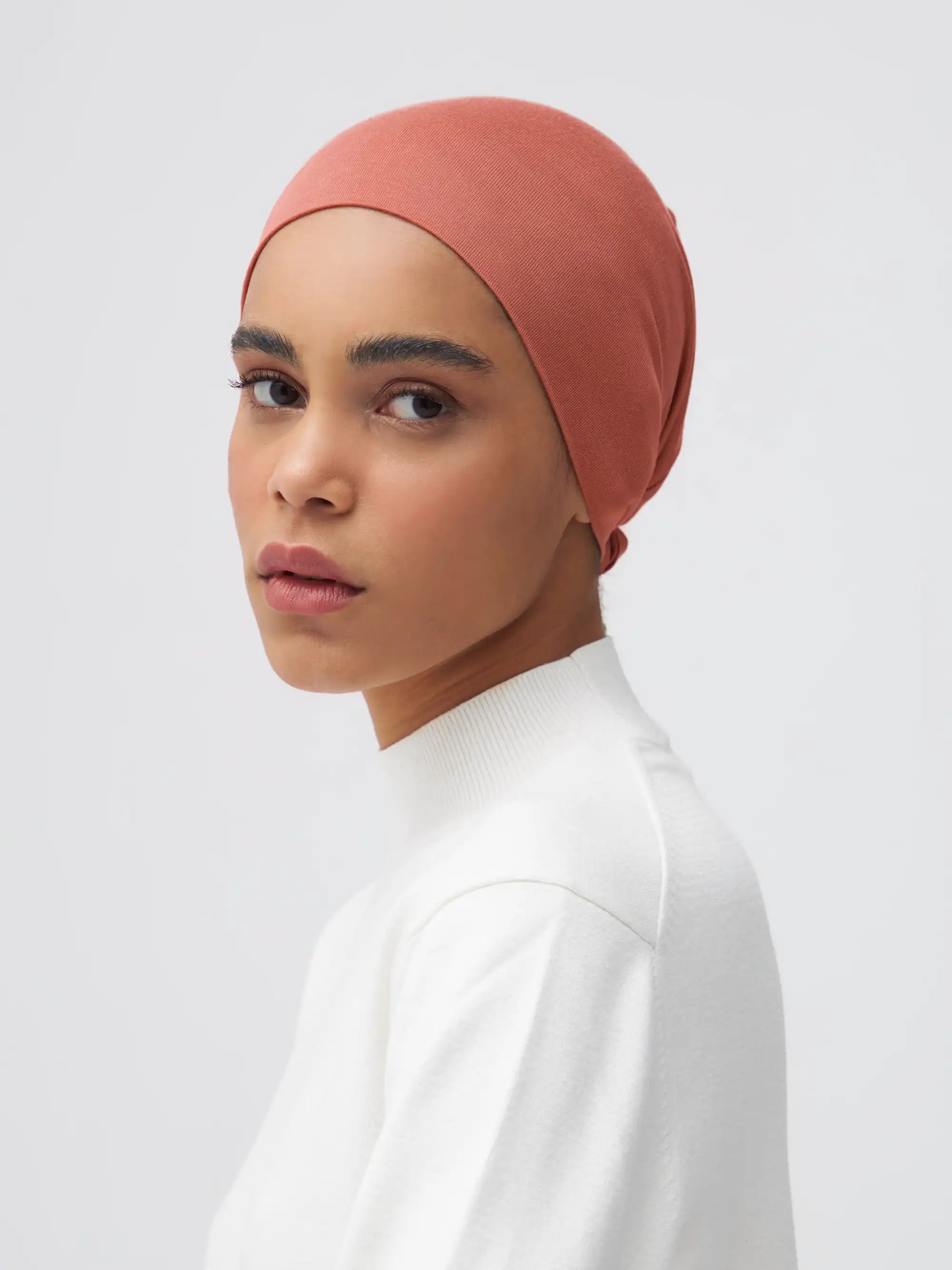 Tie Back Underscarf - Terracotta