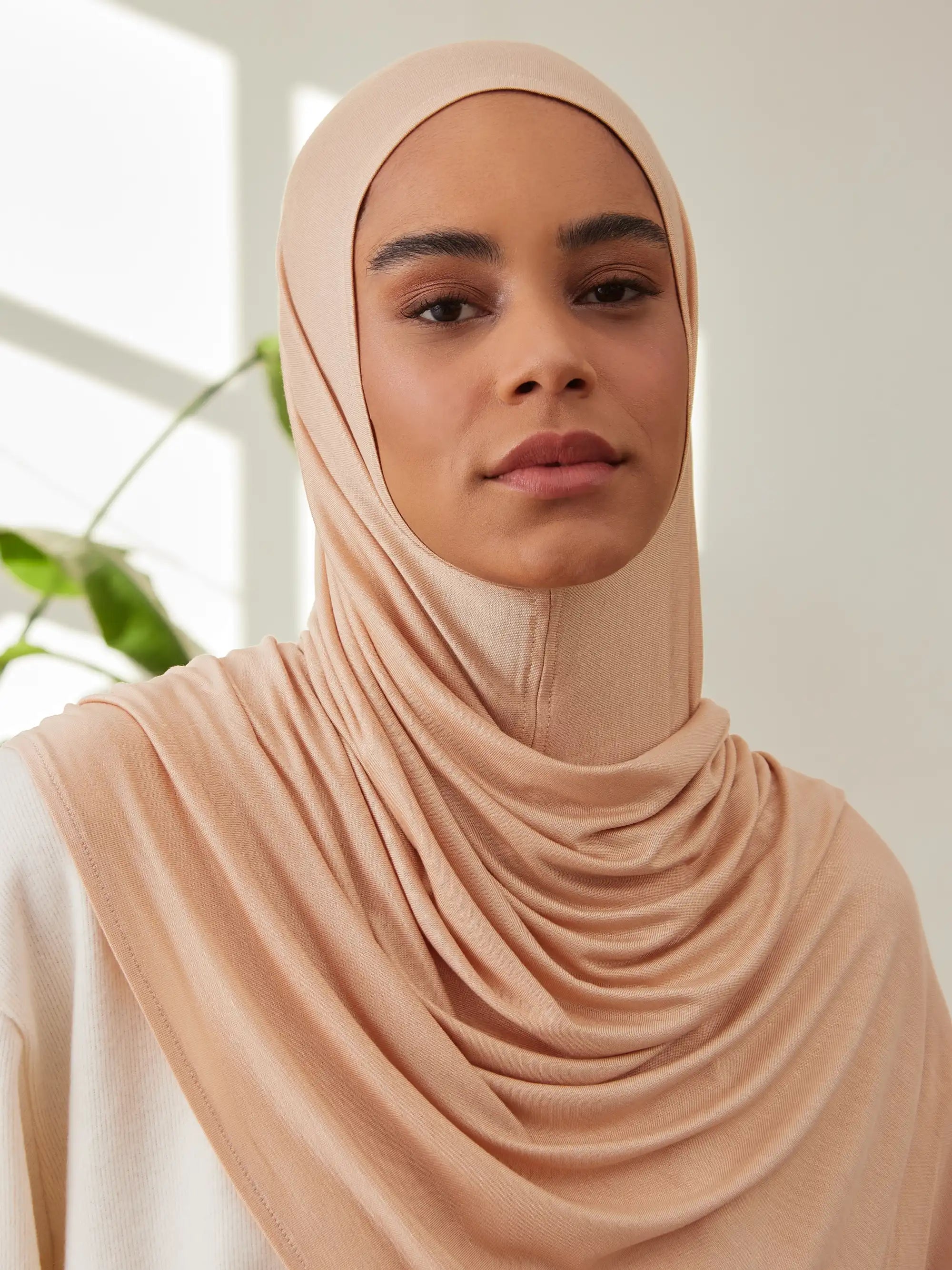 Instant Premium Jersey Hijabs - Beach Sand