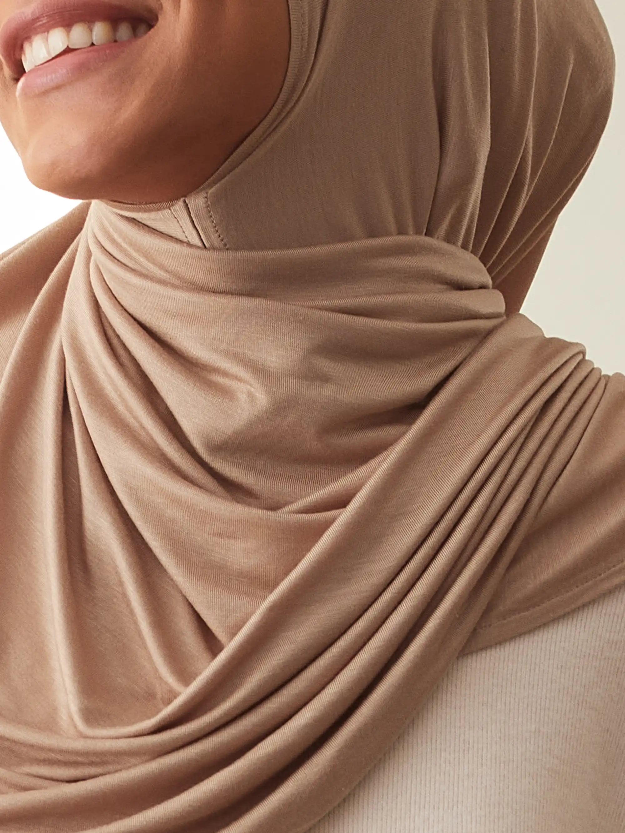 Instant Premium Jersey Hijabs - Warm Taupe