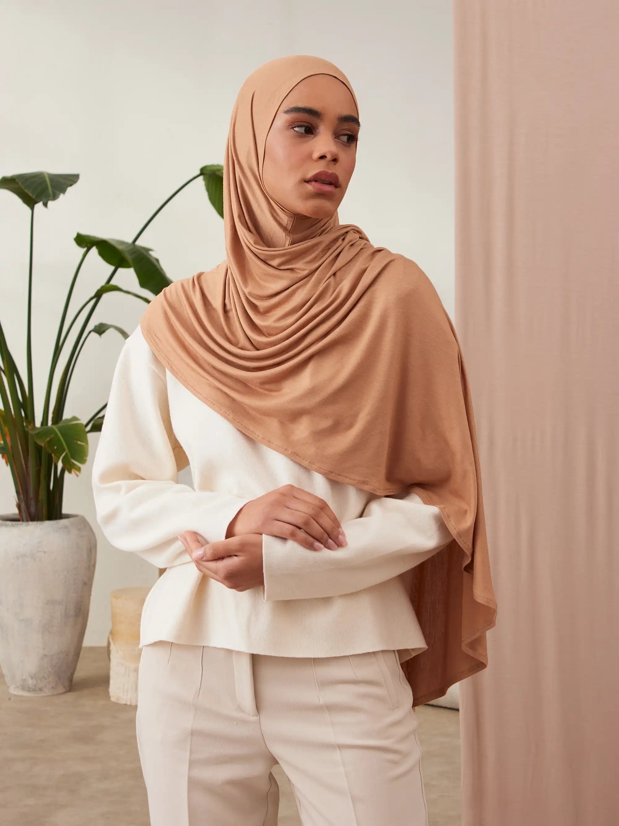 Small Instant Premium Jersey Hijabs - Lion