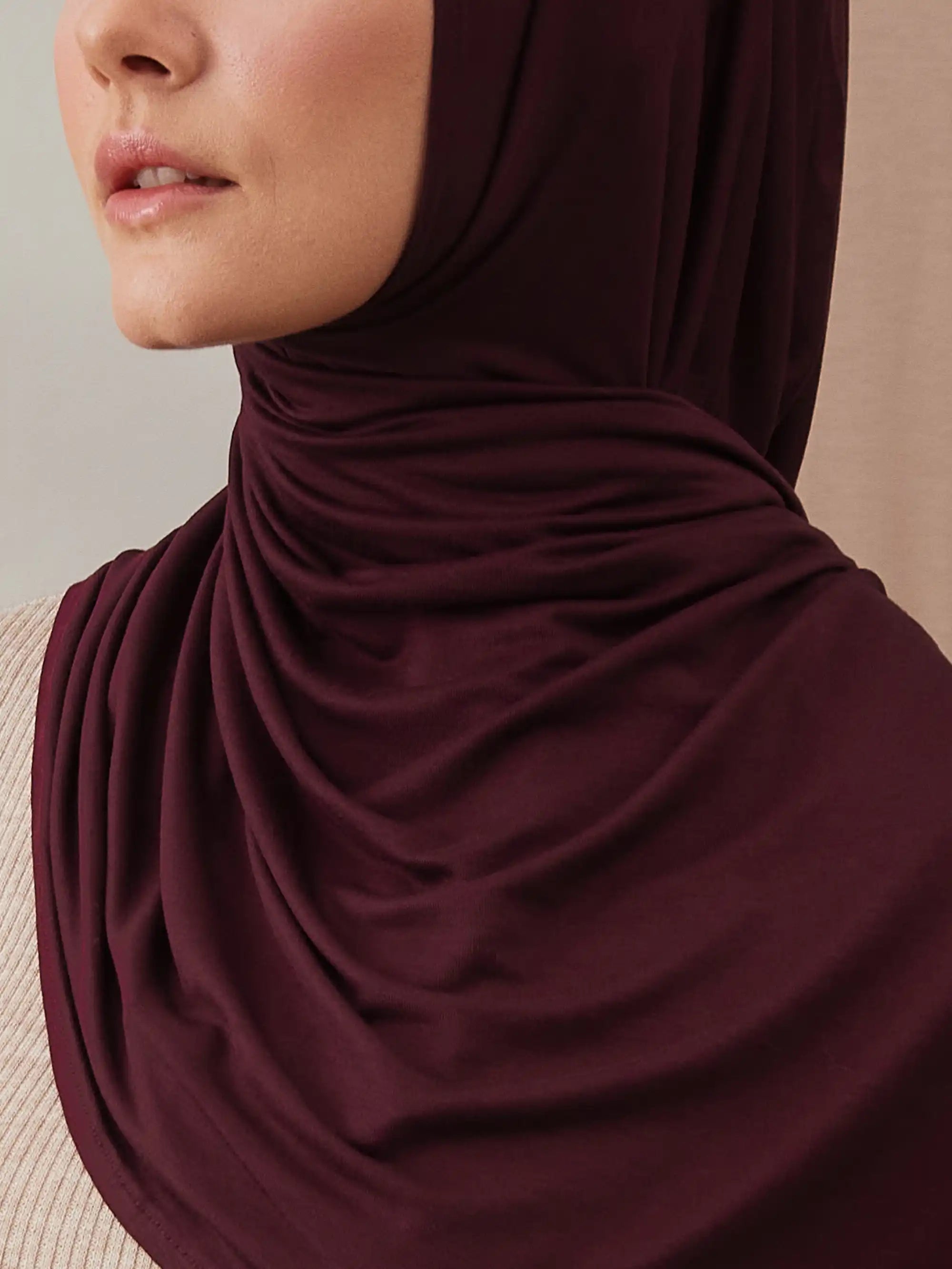Small Instant Premium Jersey Hijabs - Port Royale