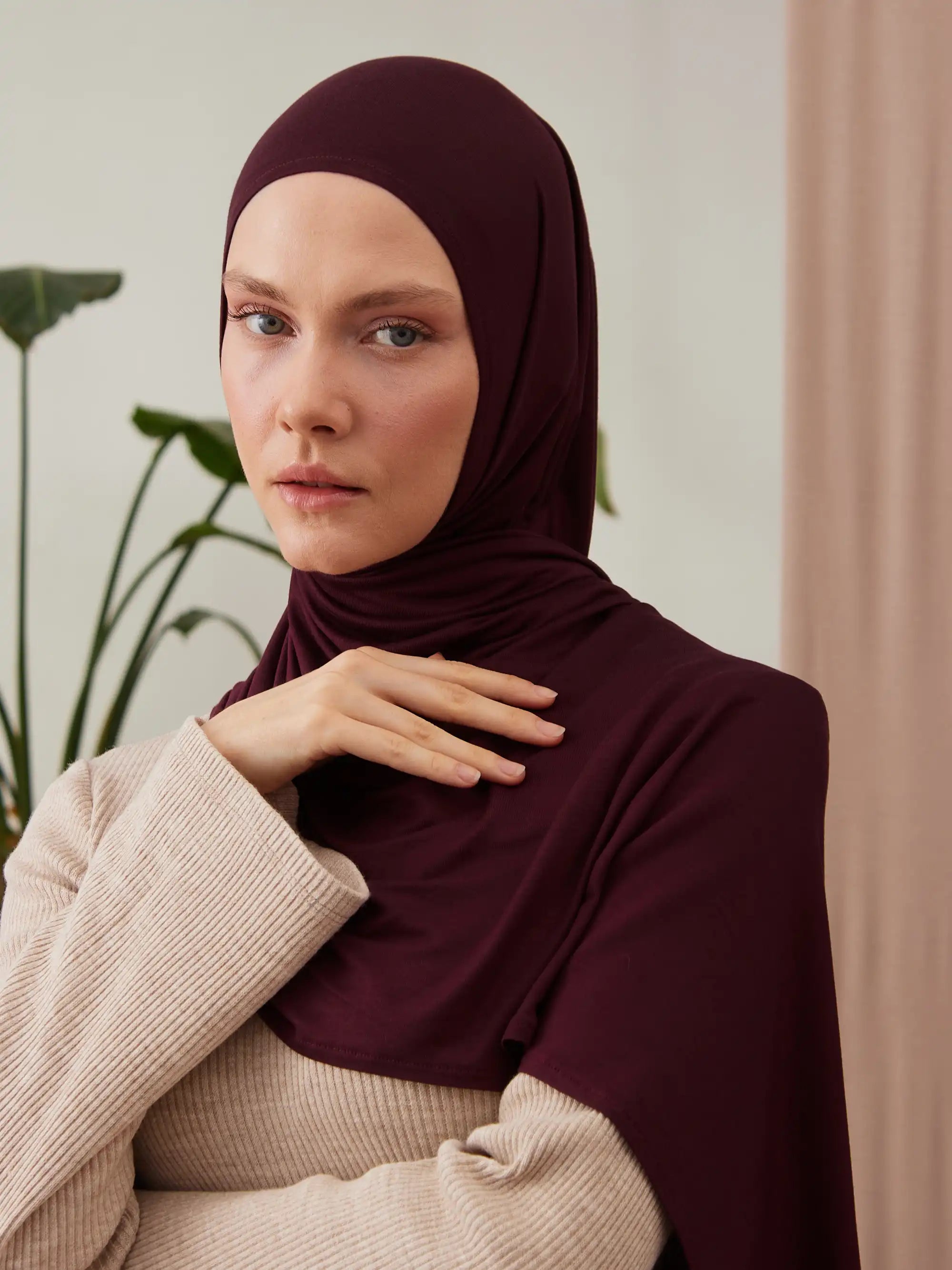 Small Instant Premium Jersey Hijabs - Port Royale