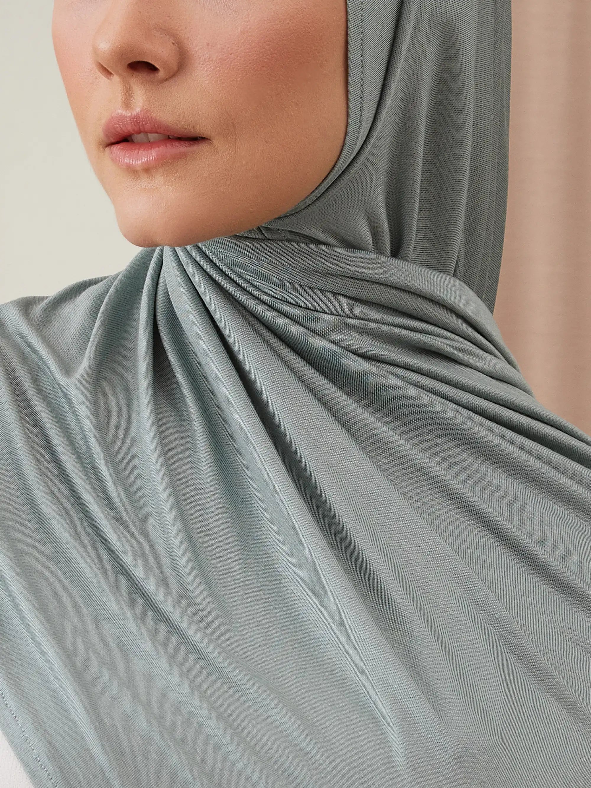 Small Instant Premium Jersey Hijabs - Mint