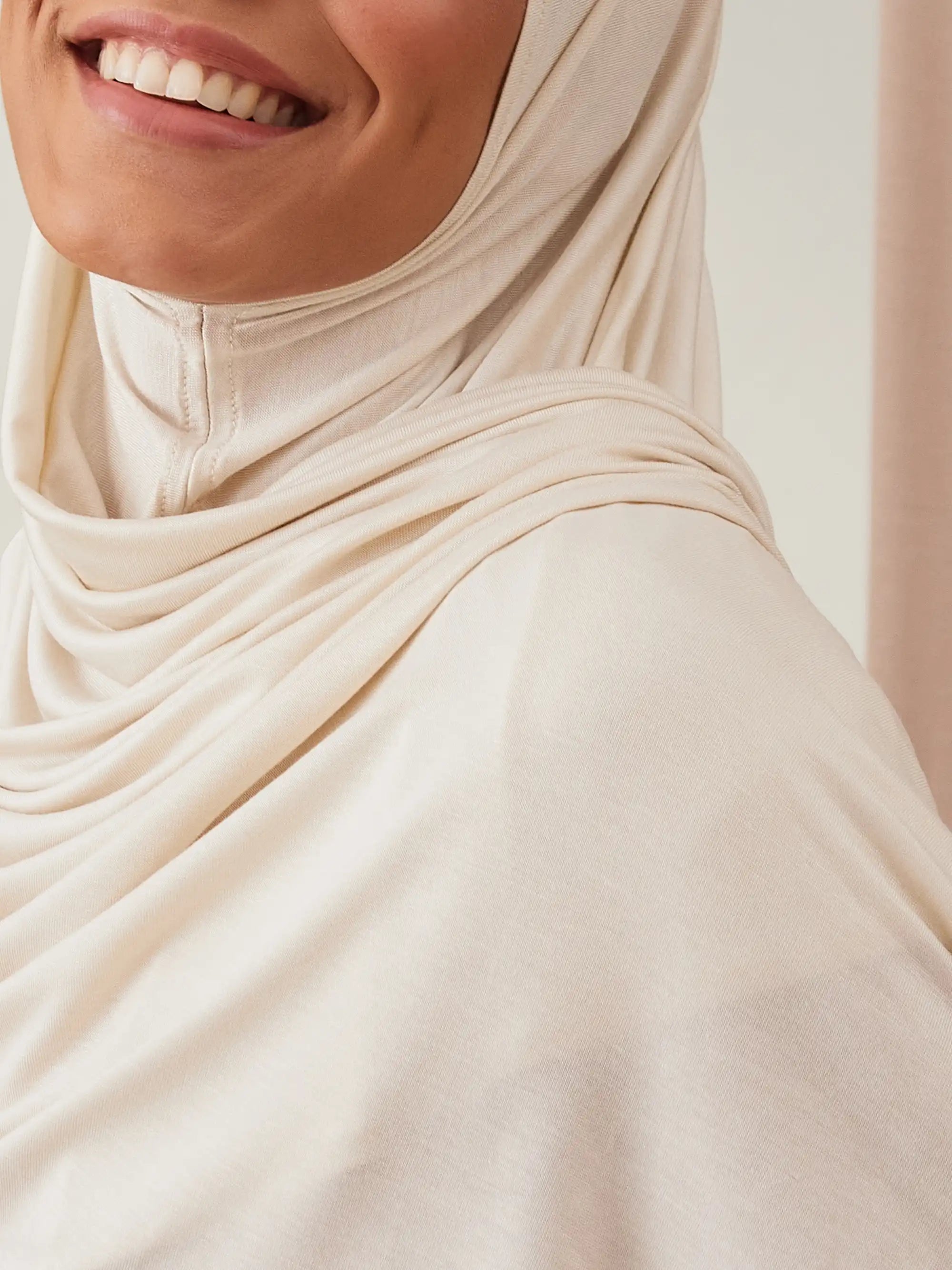 Small Instant Premium Jersey Hijabs - Off White