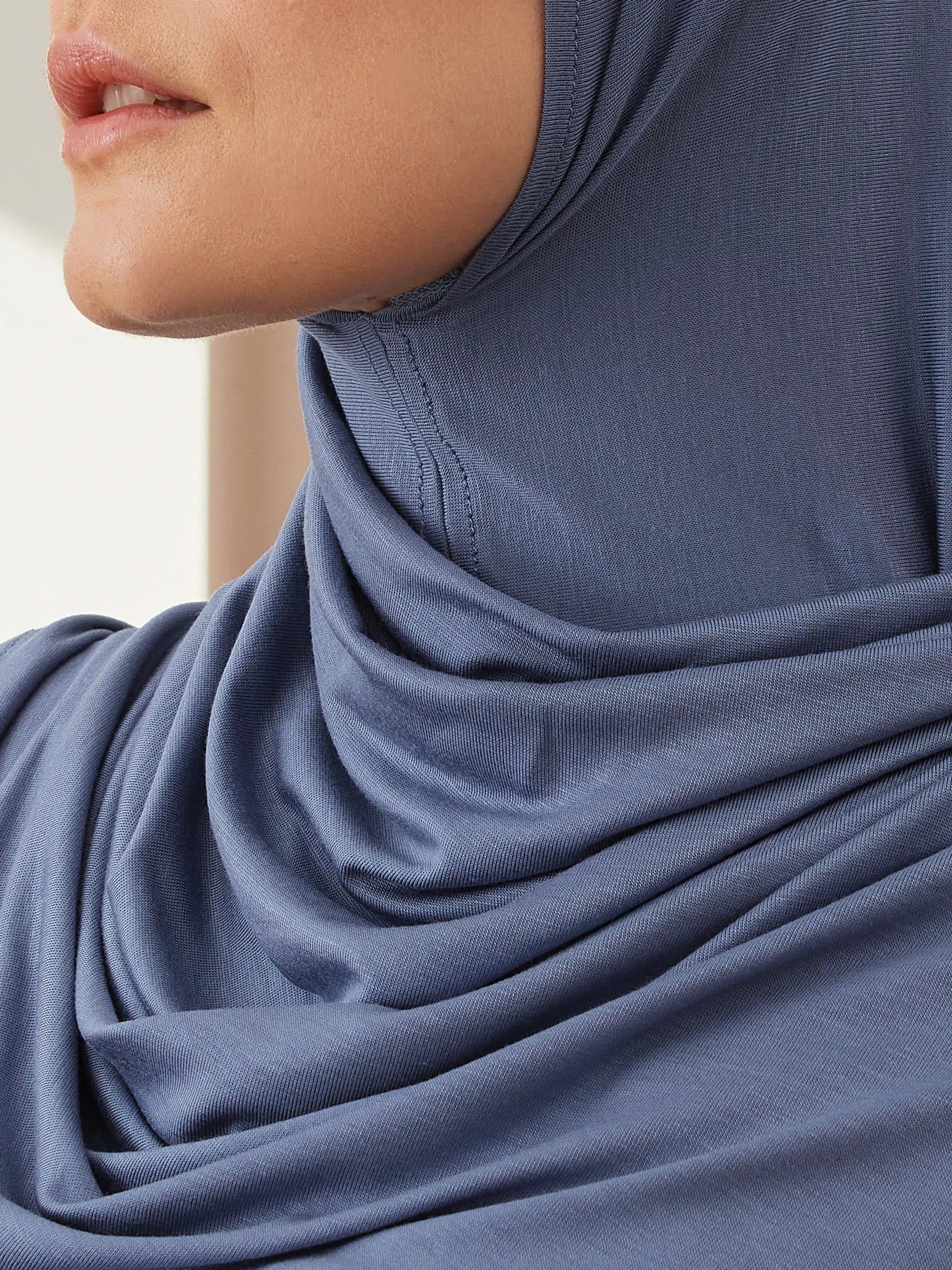 Instant Premium Jersey Hijabs - Denim