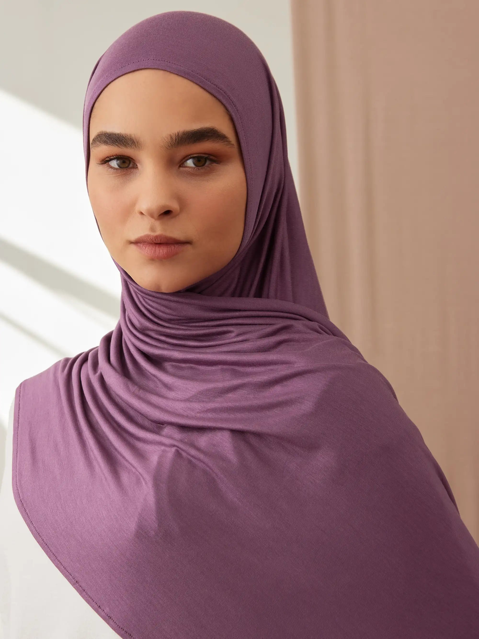 Instant Premium Jersey Hijabs - Orchid