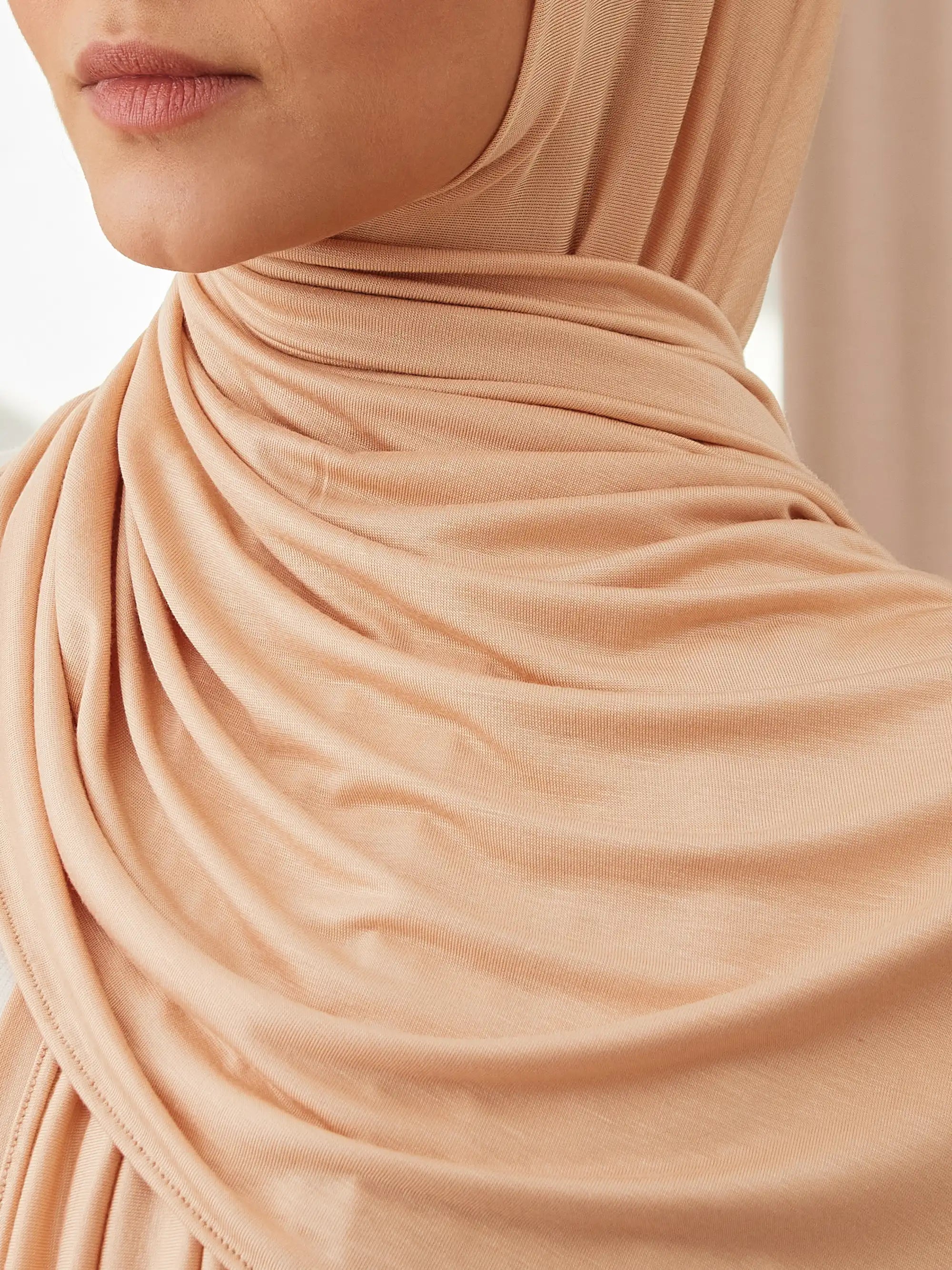 Small Premium Jersey Hijab - Beach Sand