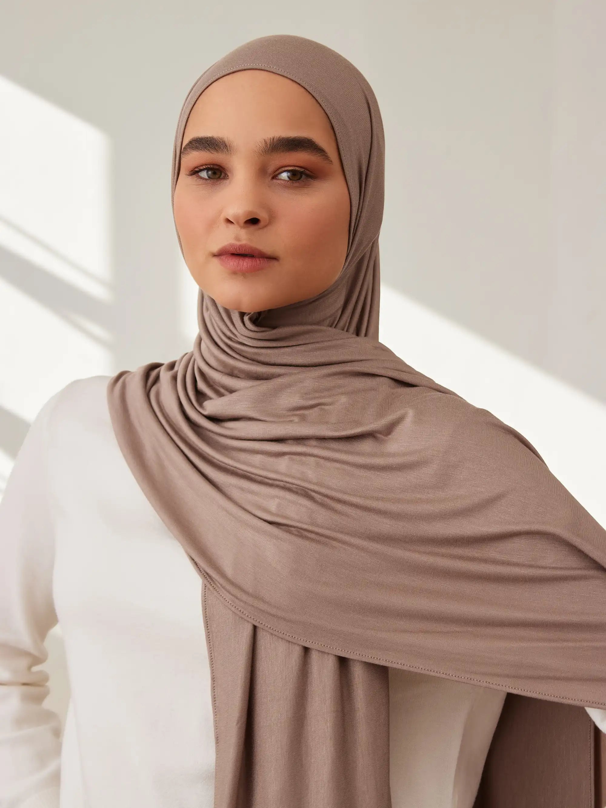 Small Premium Jersey Hijab - Desert