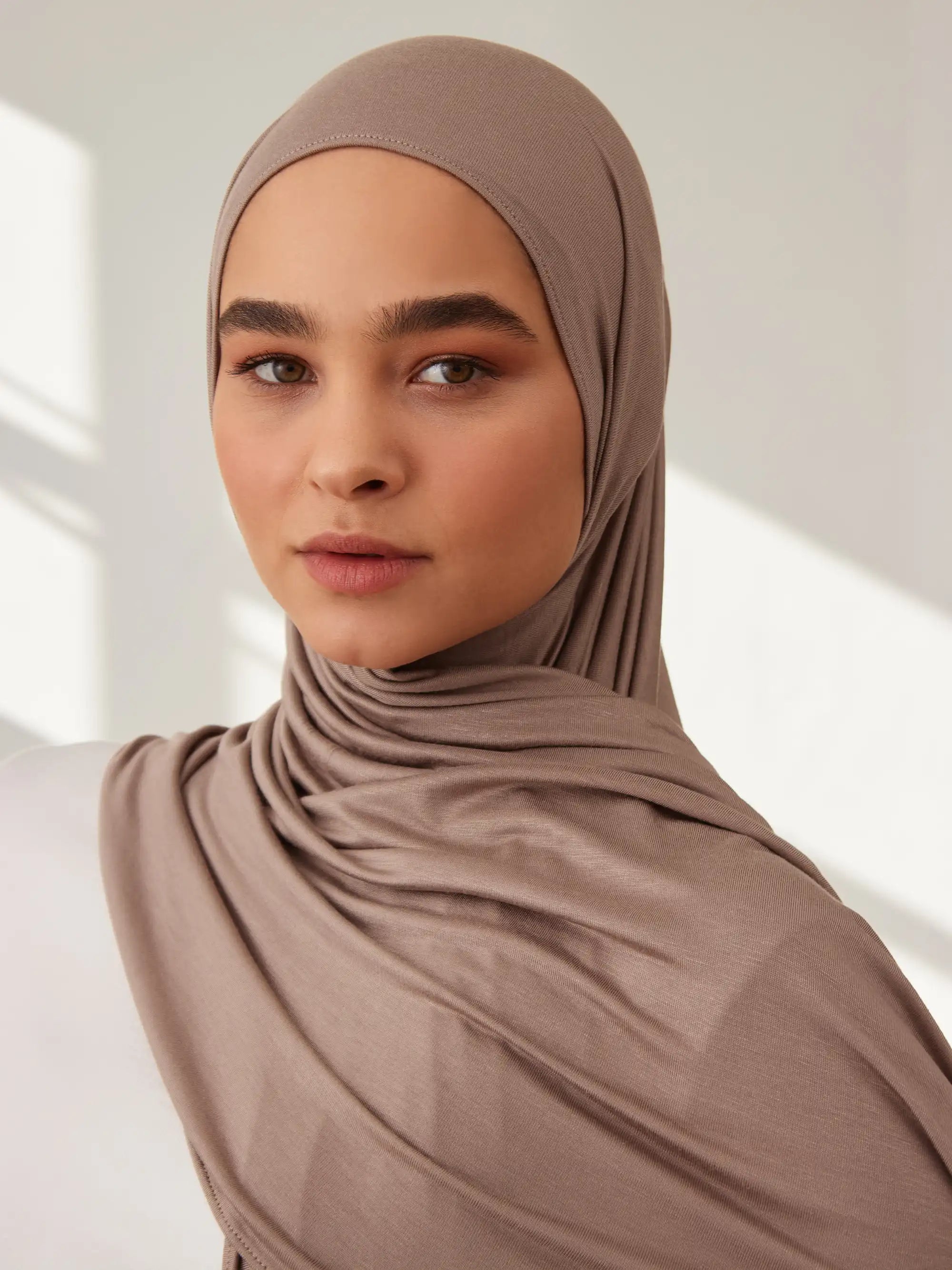 Small Premium Jersey Hijab - Desert