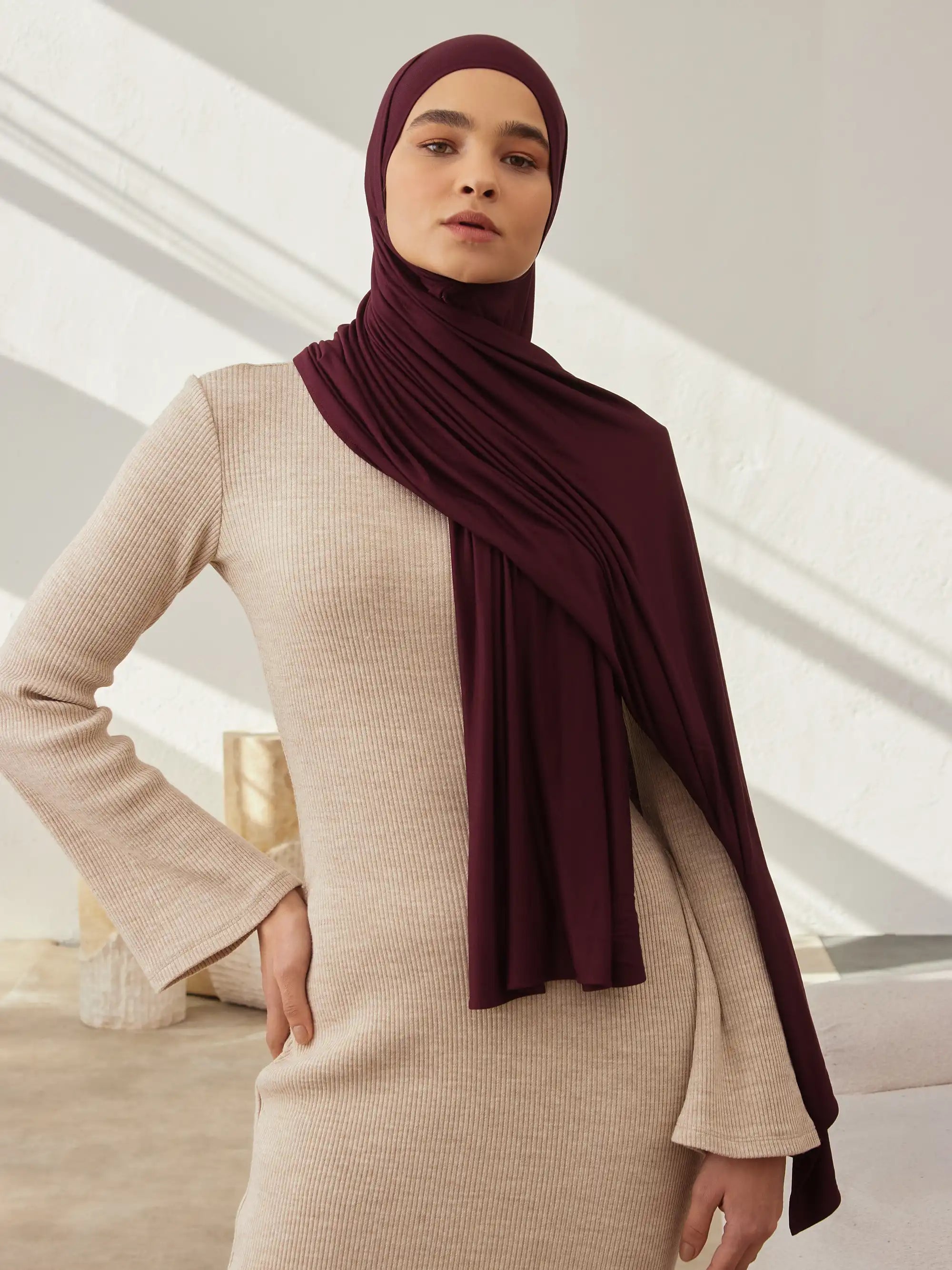 Small Premium Jersey Hijab - Port Royale
