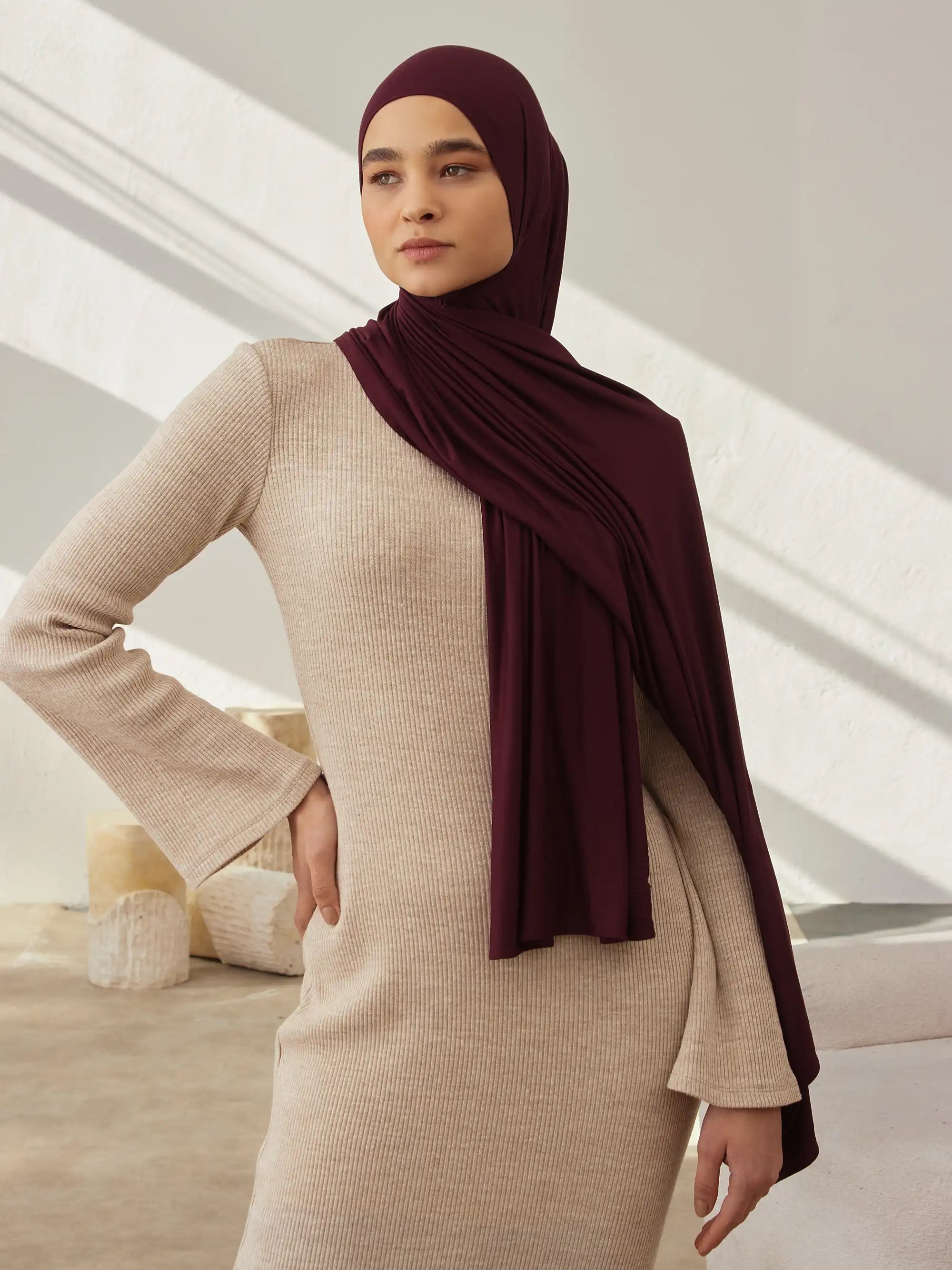 Small Premium Jersey Hijab - Port Royale